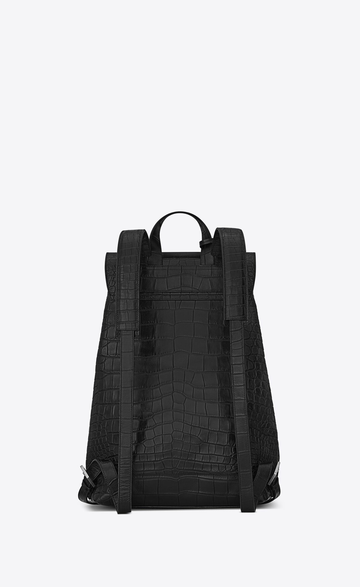 YSL Sac De Jour Backpack In Crocodile-embossed Leder Schwarz | 26908-JOHI