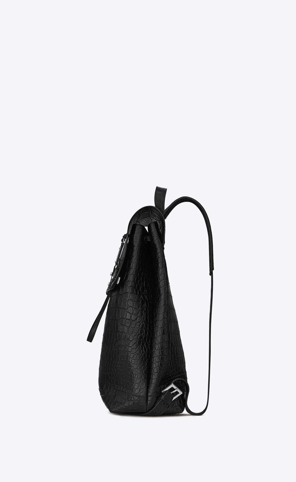 YSL Sac De Jour Backpack In Crocodile-embossed Leder Schwarz | 26908-JOHI