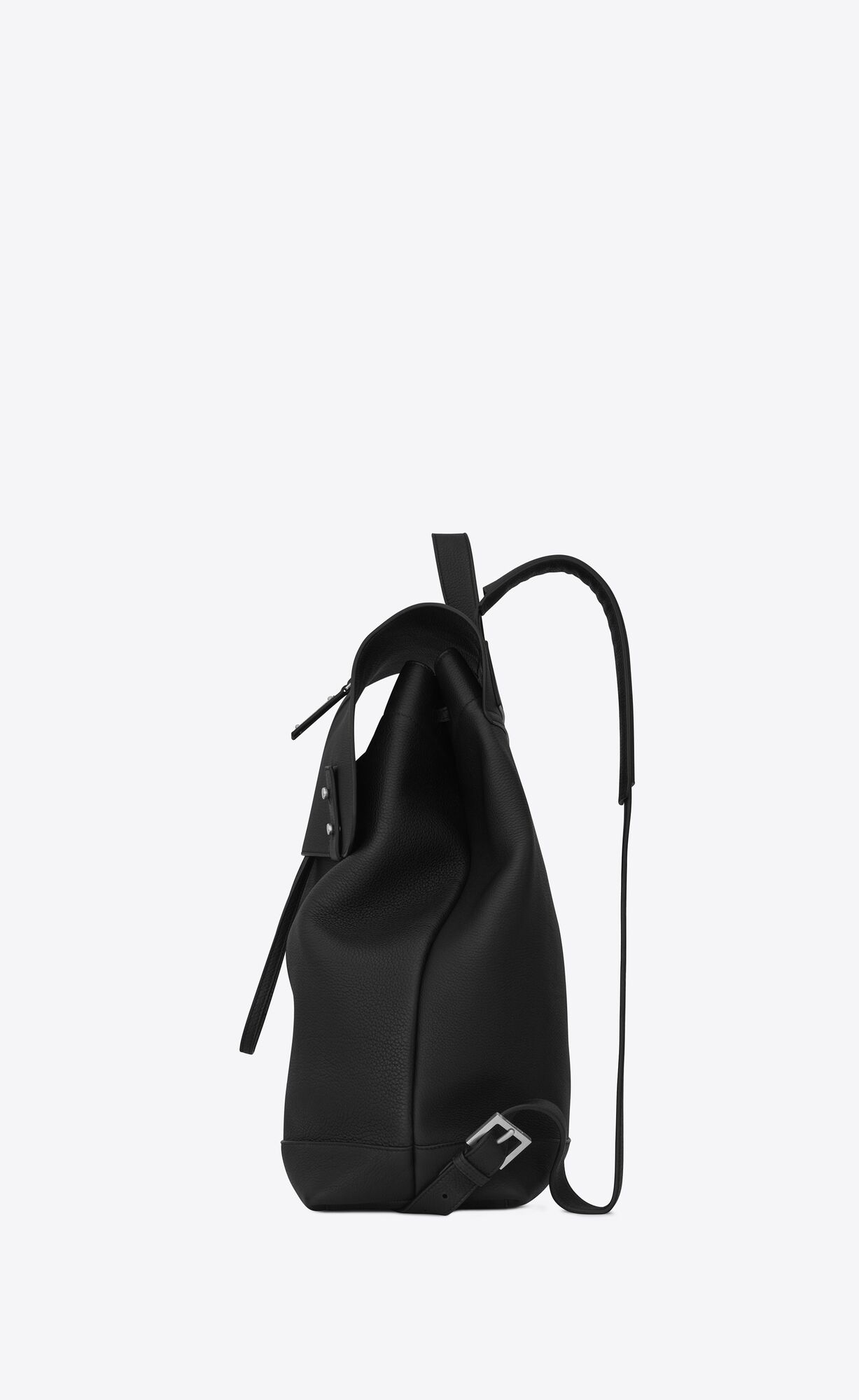 YSL Sac De Jour Backpack In Grained Leder Schwarz | 04397-QWIB