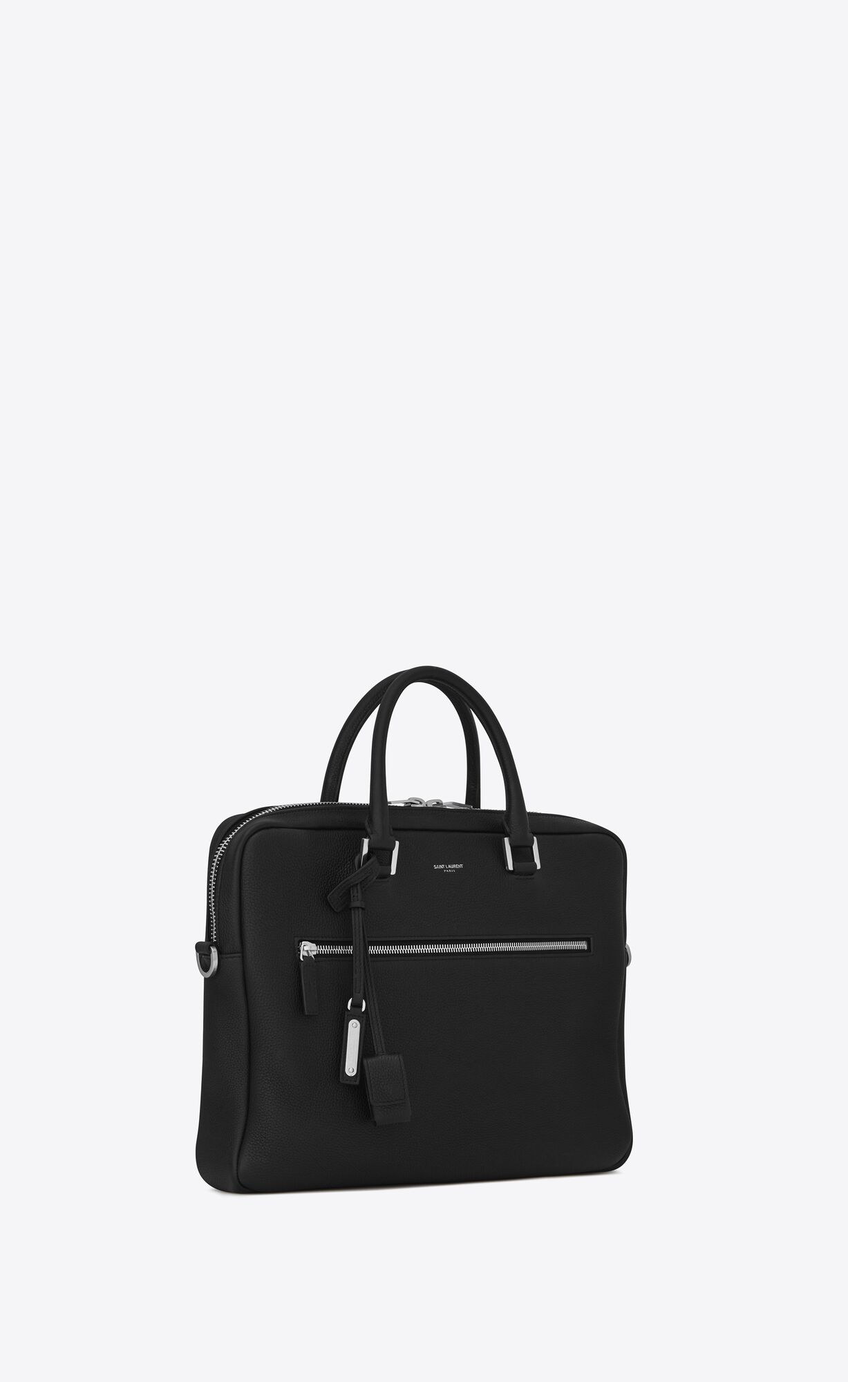 YSL Sac De Jour Briefcase In Grained Leder Schwarz | 12843-NVPZ