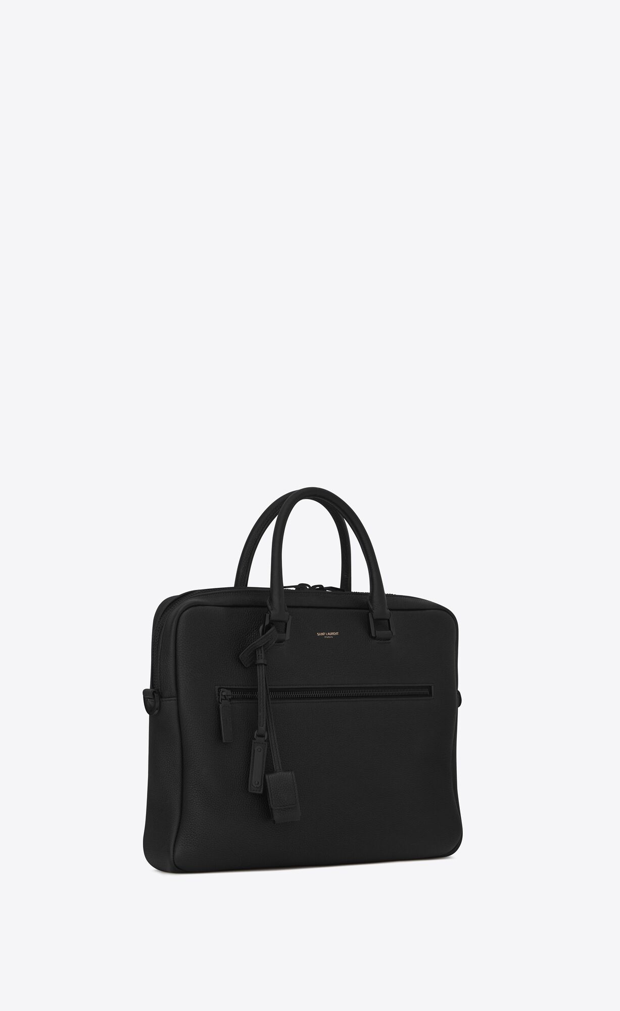 YSL Sac De Jour Briefcase In Grained Leder Schwarz | 25648-HUDZ