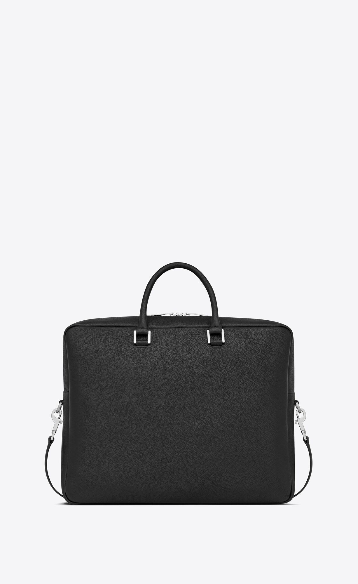 YSL Sac De Jour Large Briefcase In Grained Leder Schwarz | 38295-RTLK