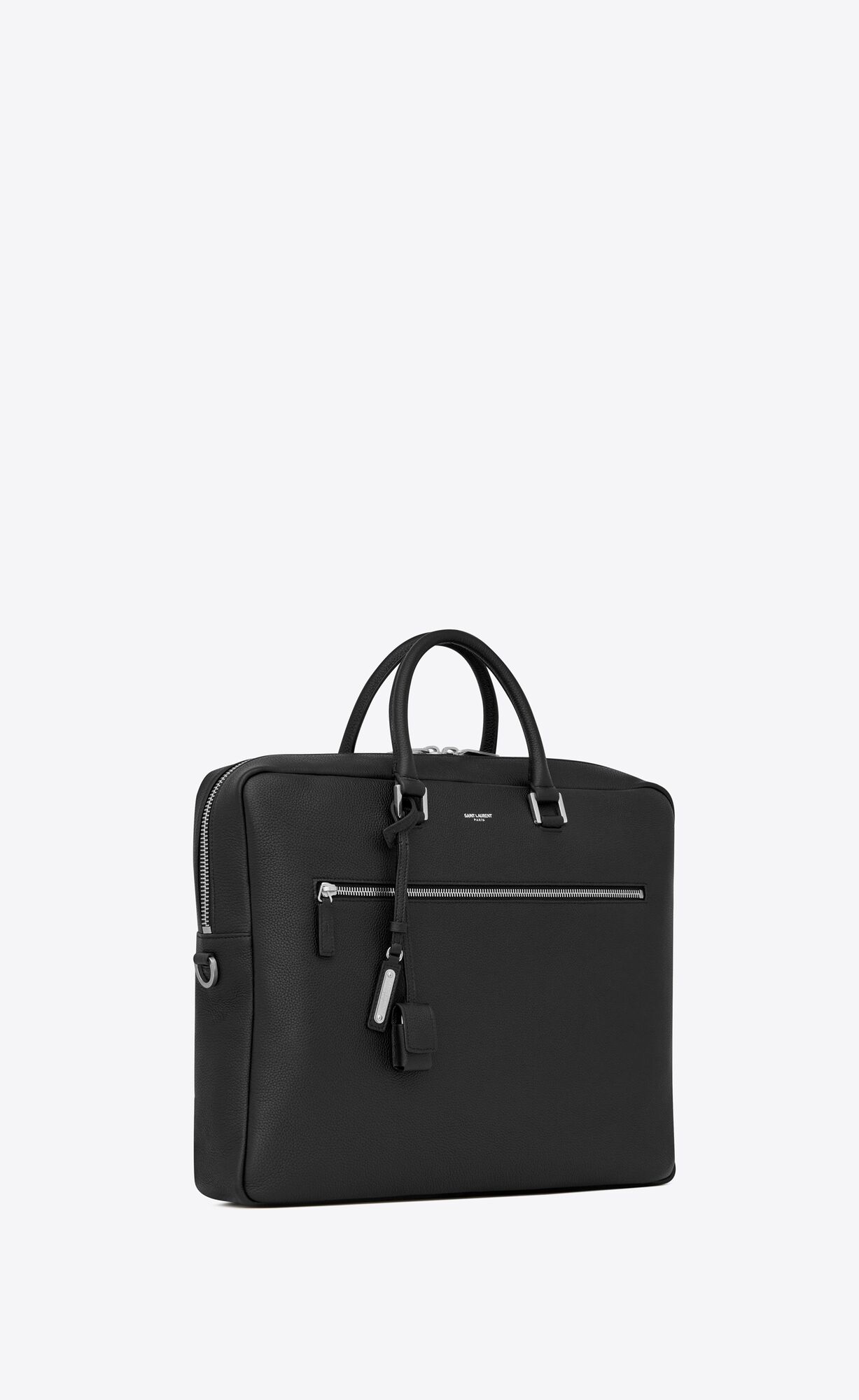 YSL Sac De Jour Large Briefcase In Grained Leder Schwarz | 38295-RTLK