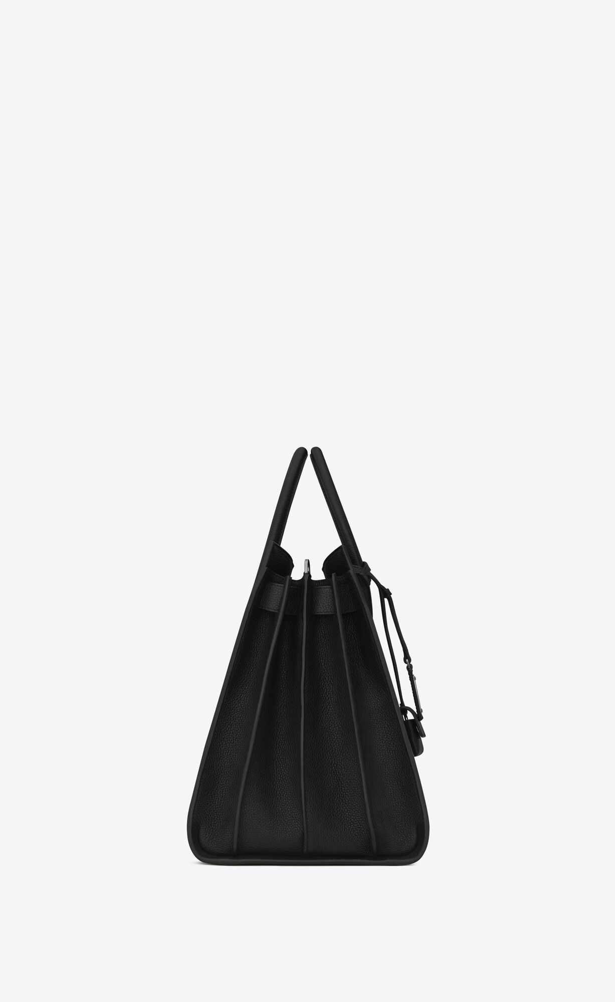 YSL Sac De Jour Large In Grained Leder Schwarz | 27834-NBHS