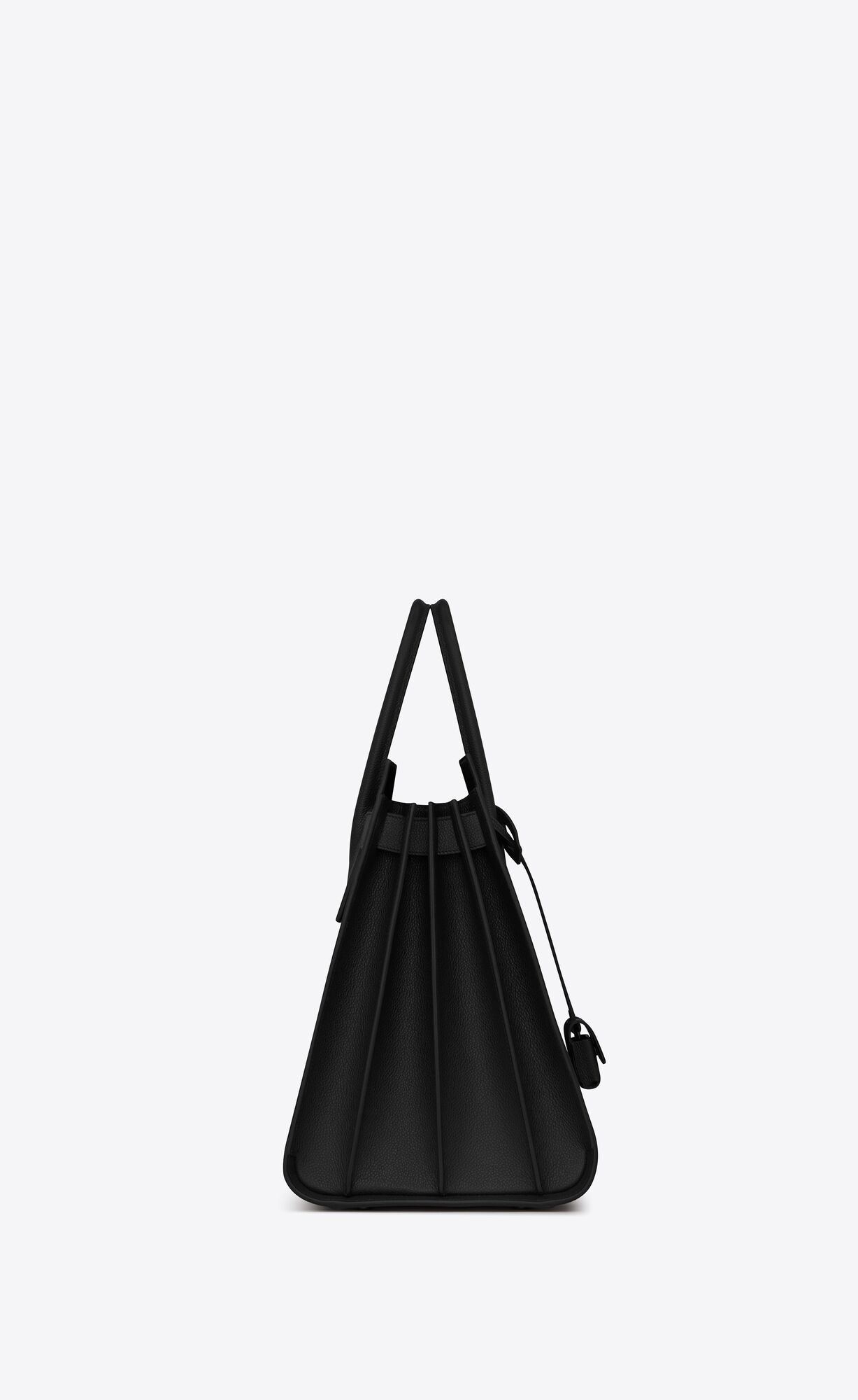 YSL Sac De Jour Large In Grained Leder Schwarz | 64953-WOKE