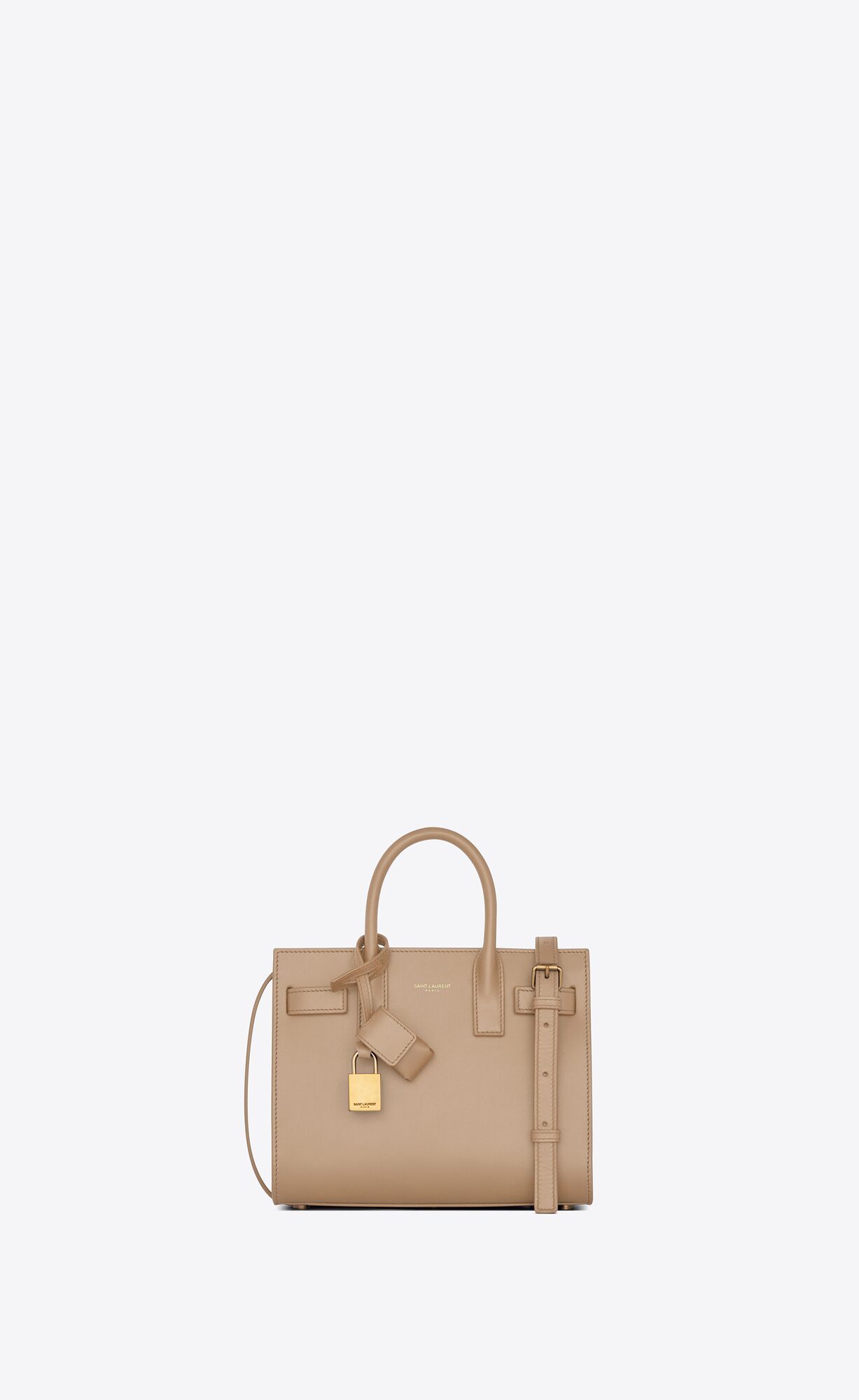 YSL Sac De Jour Nano In Smooth Leder Dunkelbeige | 32169-BFZX