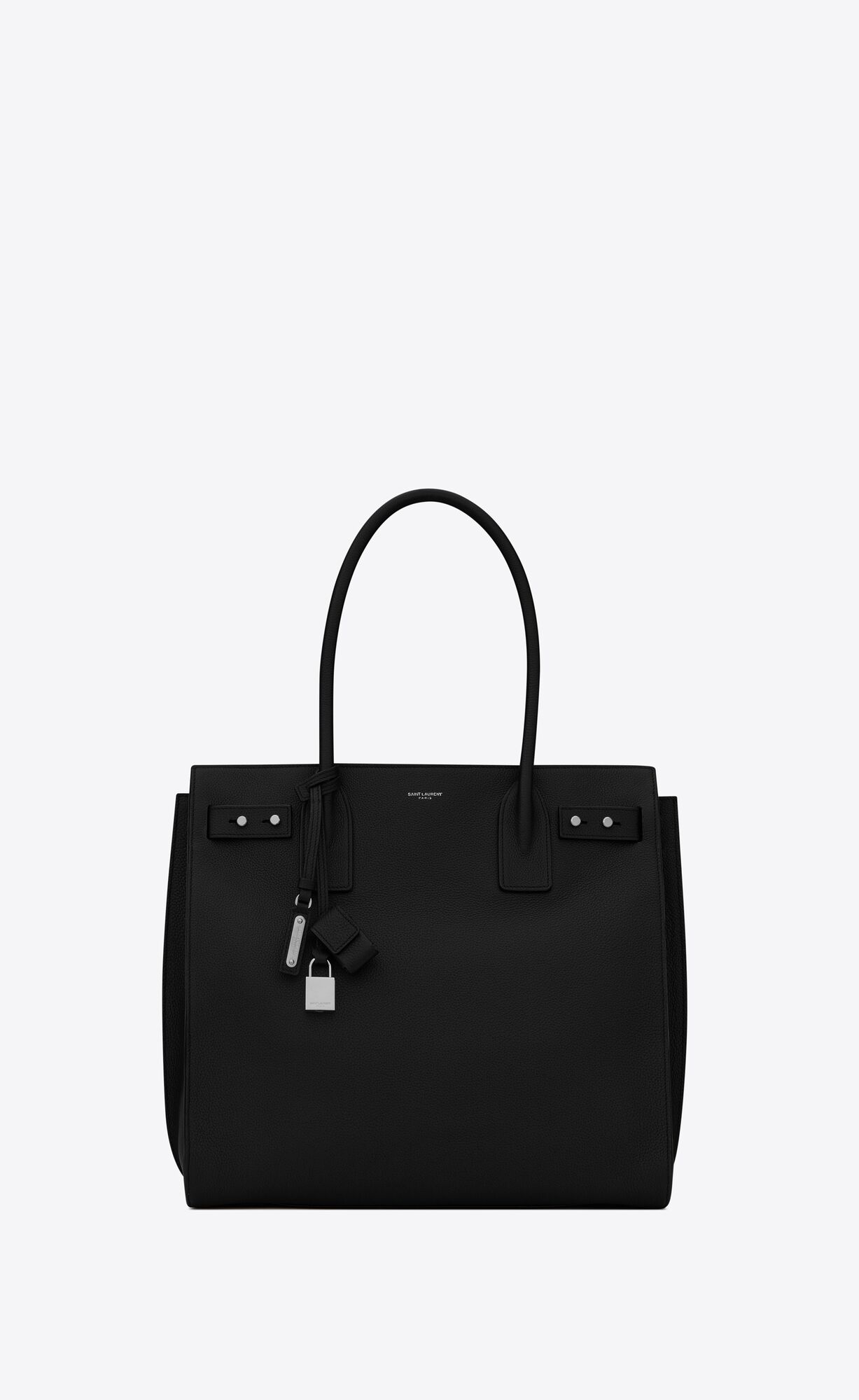 YSL Sac De Jour North/South Tote In Grained Leder Schwarz | 16503-DHXR