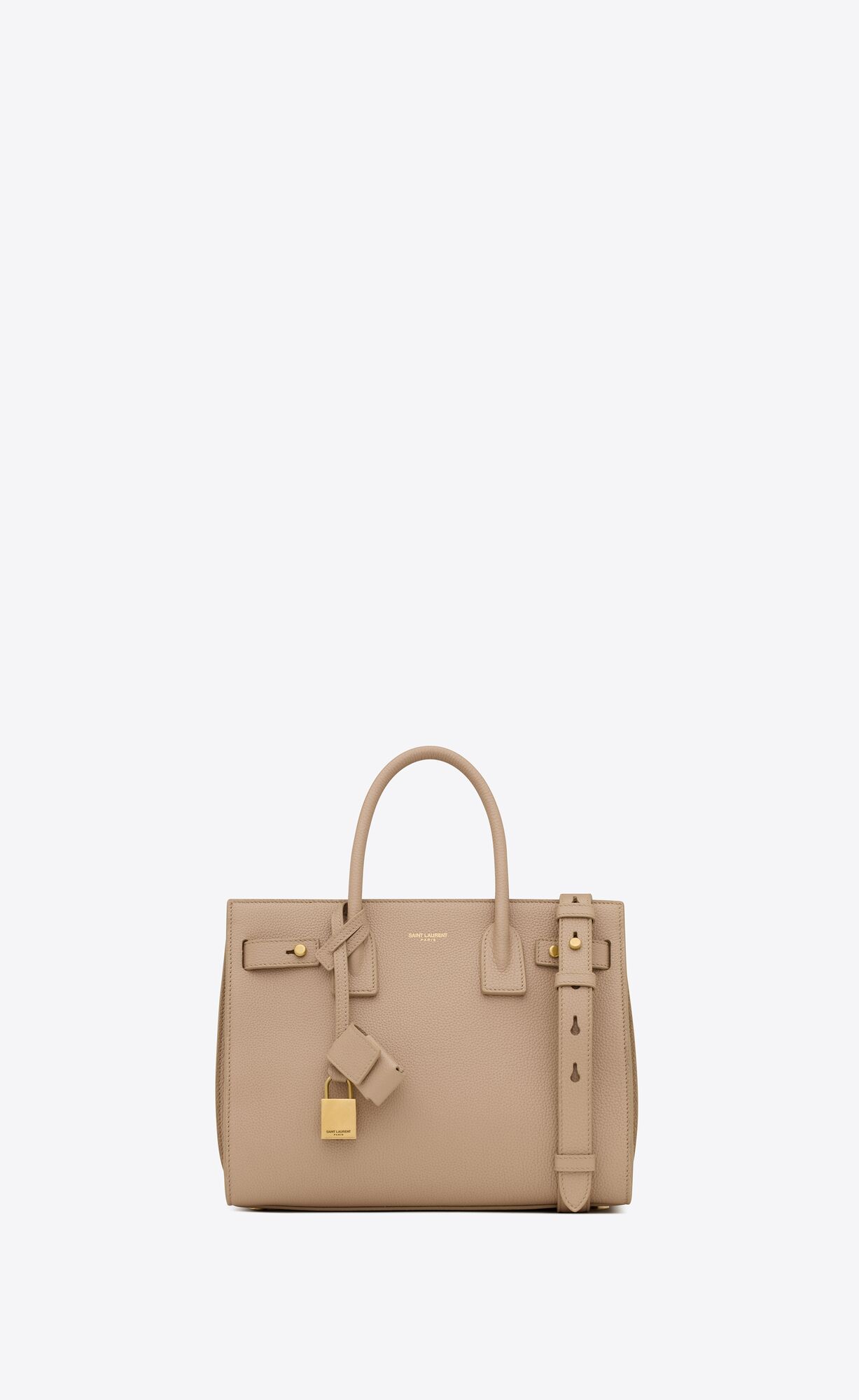 YSL Sac De Jour Supple Baby In Grained Leder Dunkelbeige | 01846-WYQA