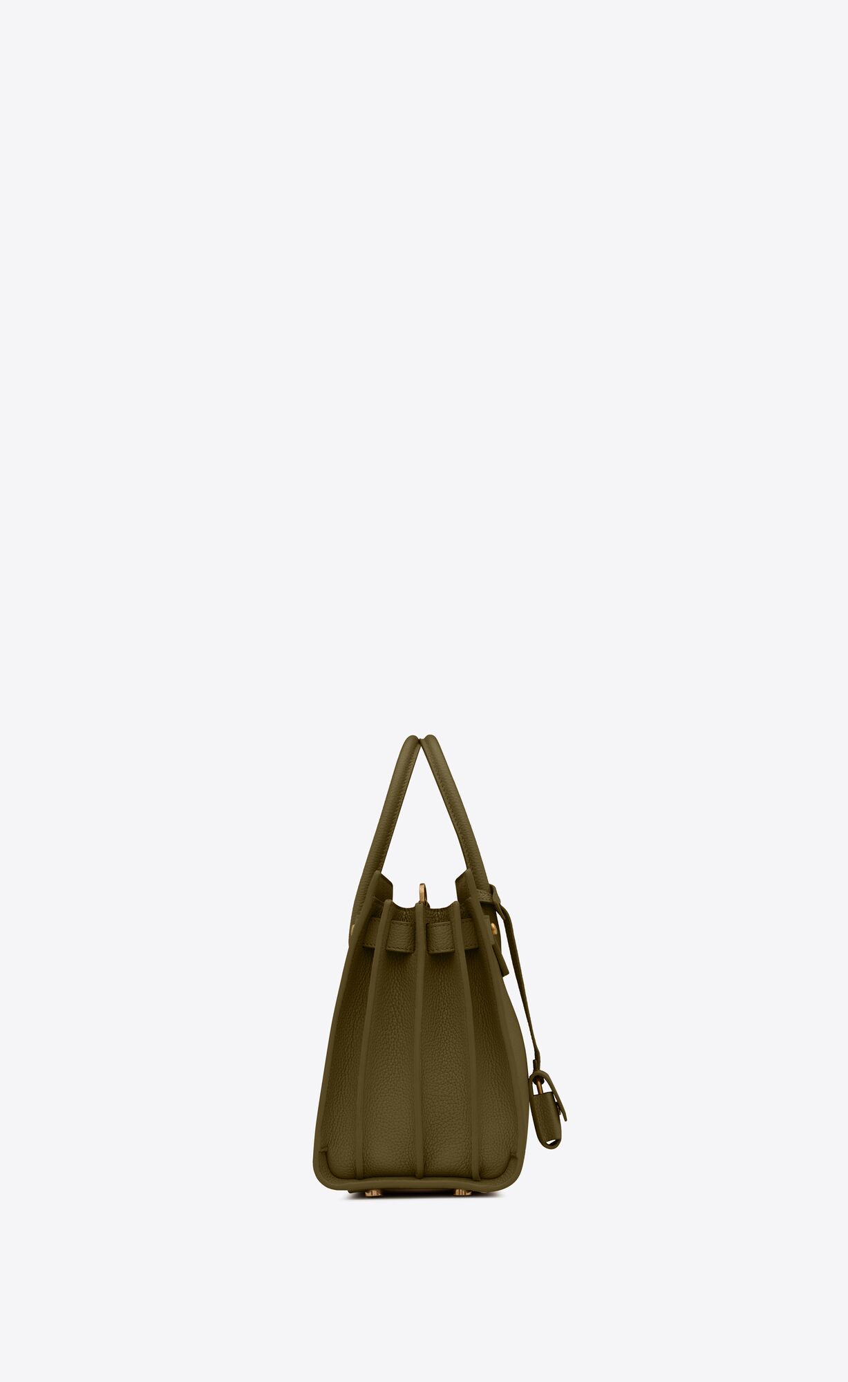 YSL Sac De Jour Supple Baby In Grained Leder Olivgrün Grün | 87361-UPDT