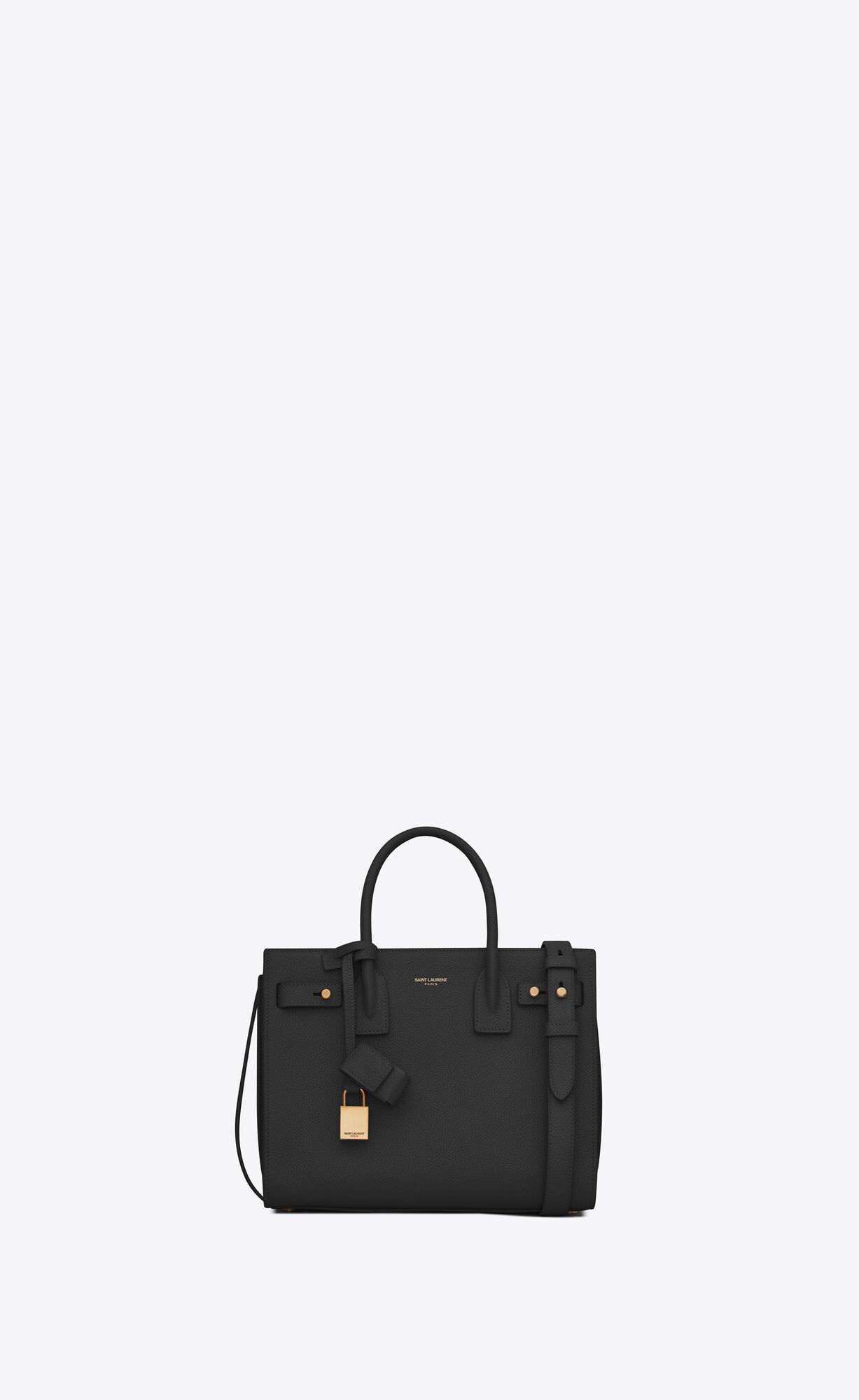 YSL Sac De Jour Supple Nano In Grained Leder Schwarz | 21509-GSNT