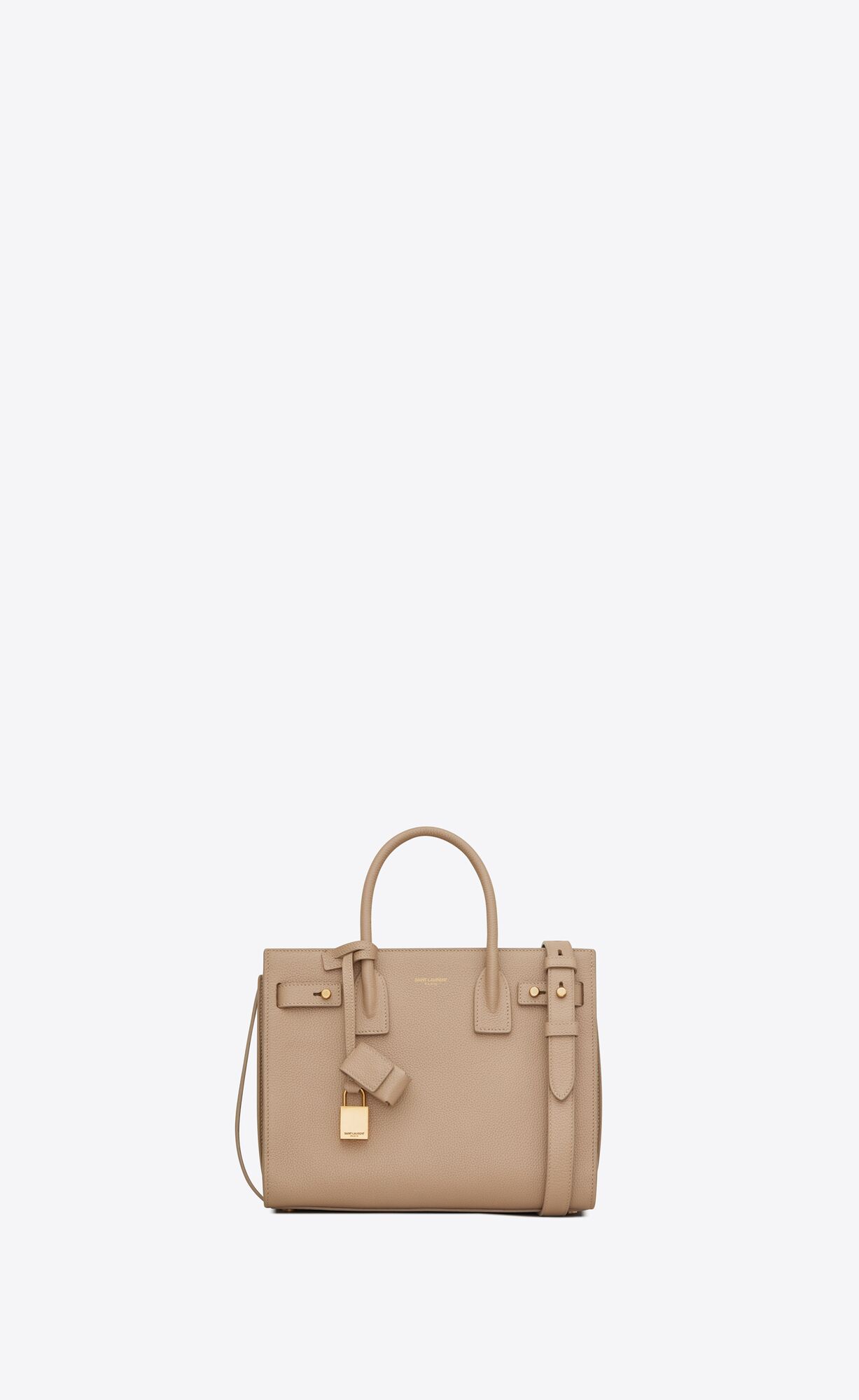 YSL Sac De Jour Supple Nano In Grained Leder Dunkelbeige | 78905-FPAW