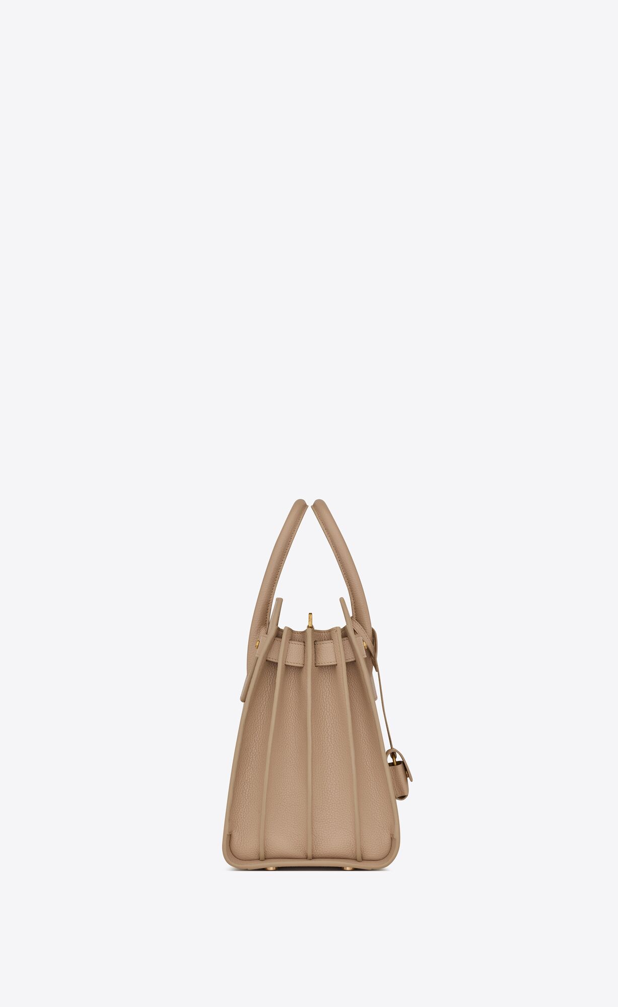 YSL Sac De Jour Supple Small In Grained Leder Dunkelbeige | 29105-LKTH