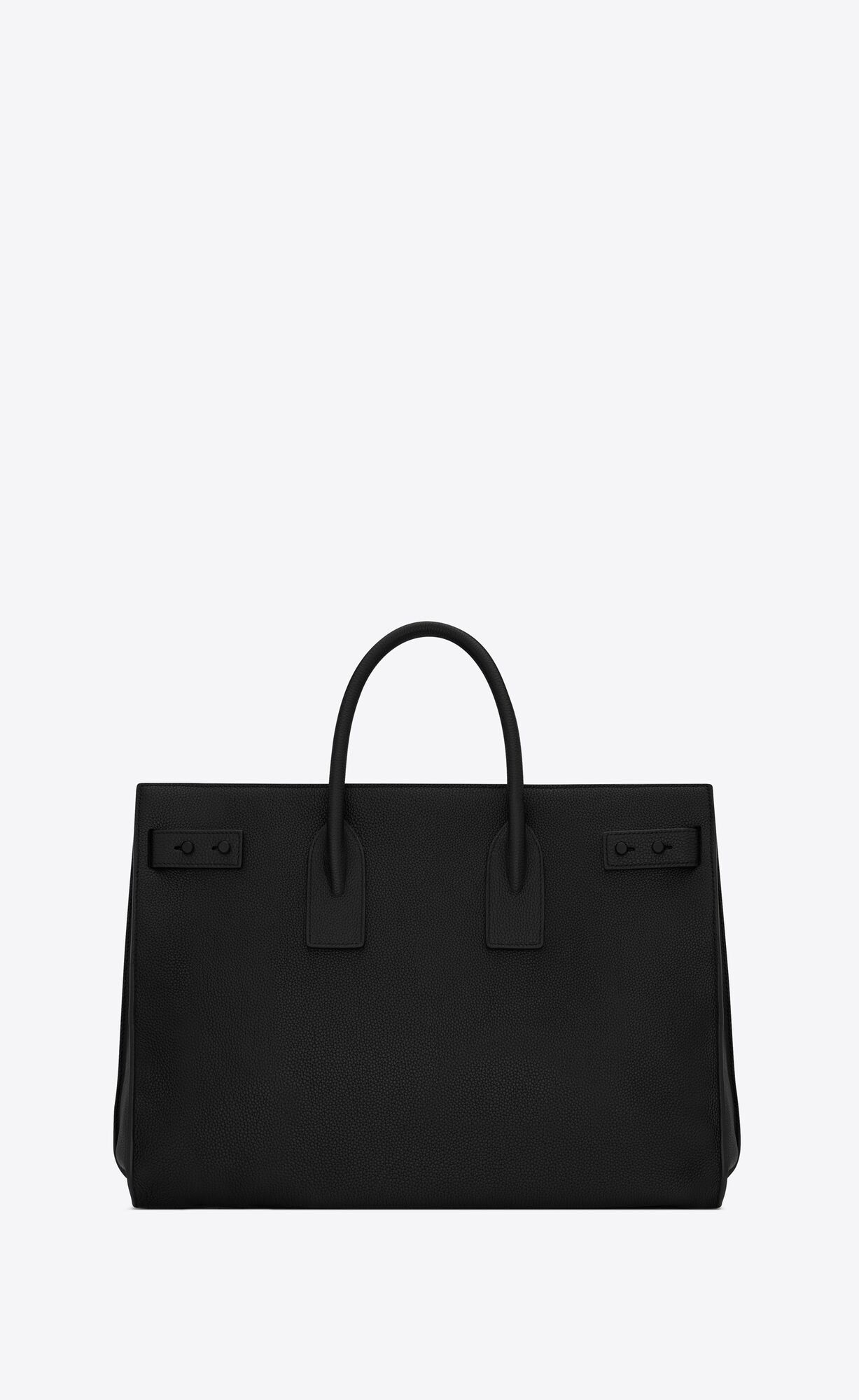 YSL Sac De Jour Thin Large In Grained Leder Schwarz | 41623-ORPD