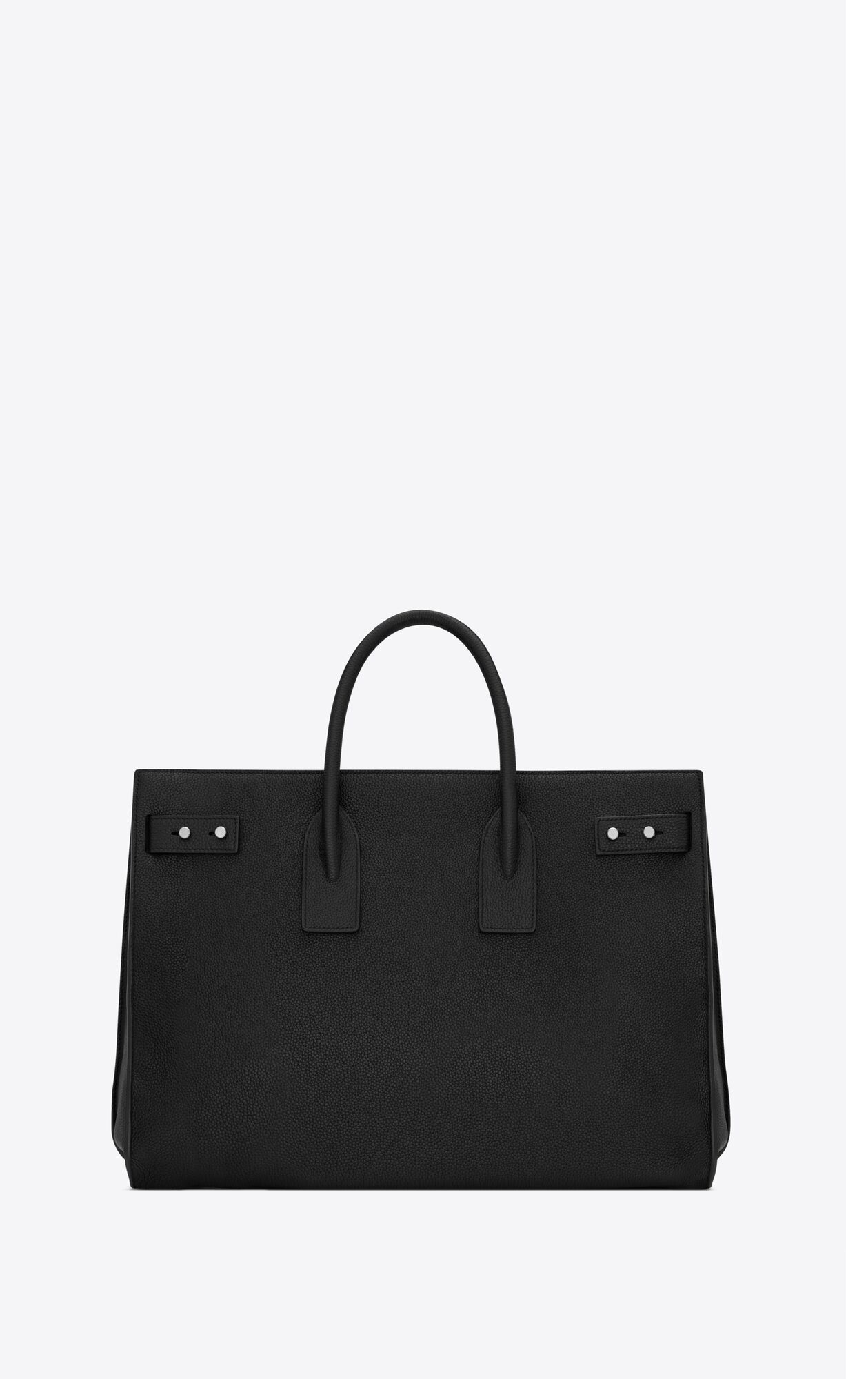 YSL Sac De Jour Thin Large In Grained Leder Schwarz | 78129-NSZW