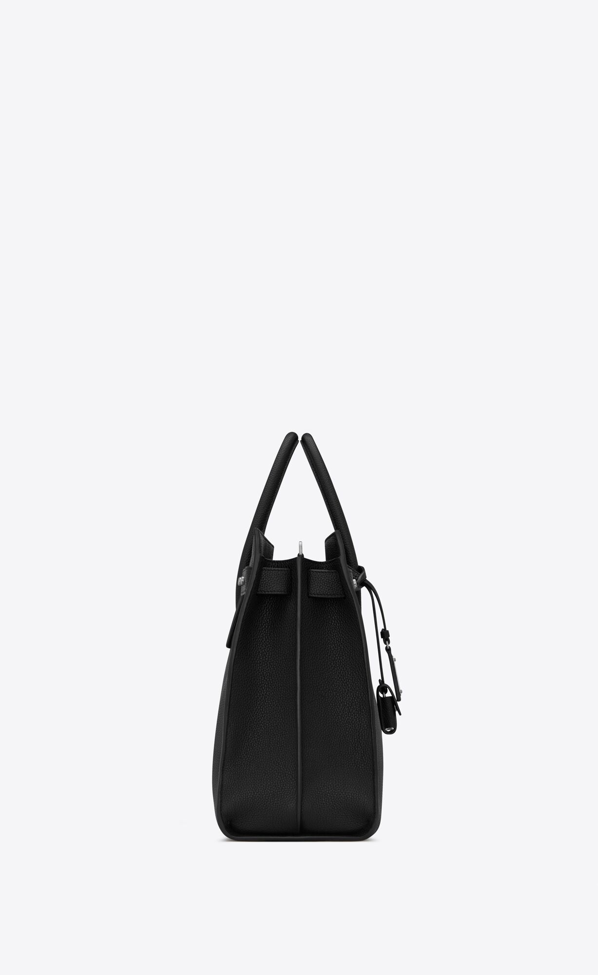 YSL Sac De Jour Thin Large In Grained Leder Schwarz | 78129-NSZW