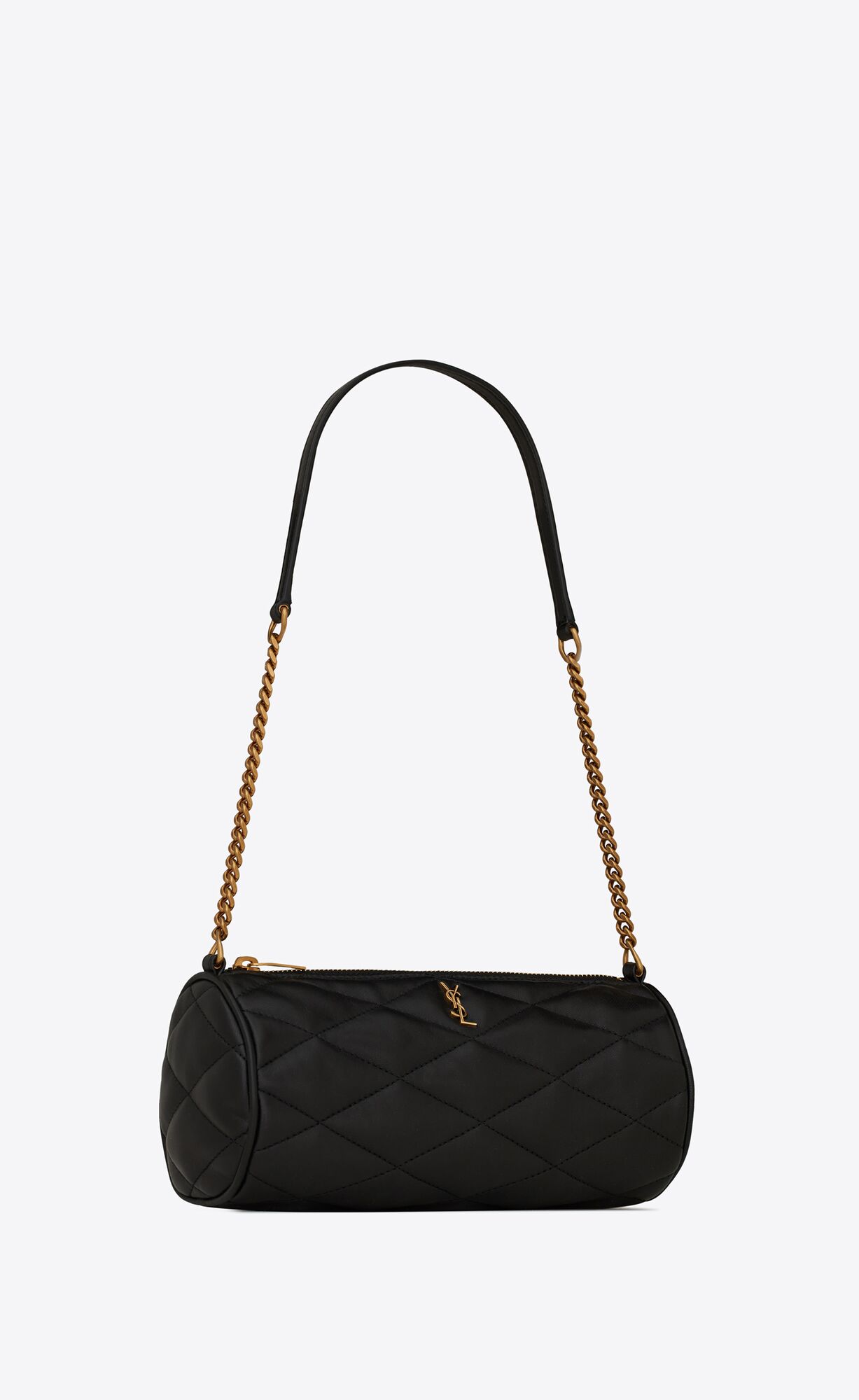 YSL Sade Mini Tube Bag In Gesteppt Lambskin Schwarz | 42853-HFQT