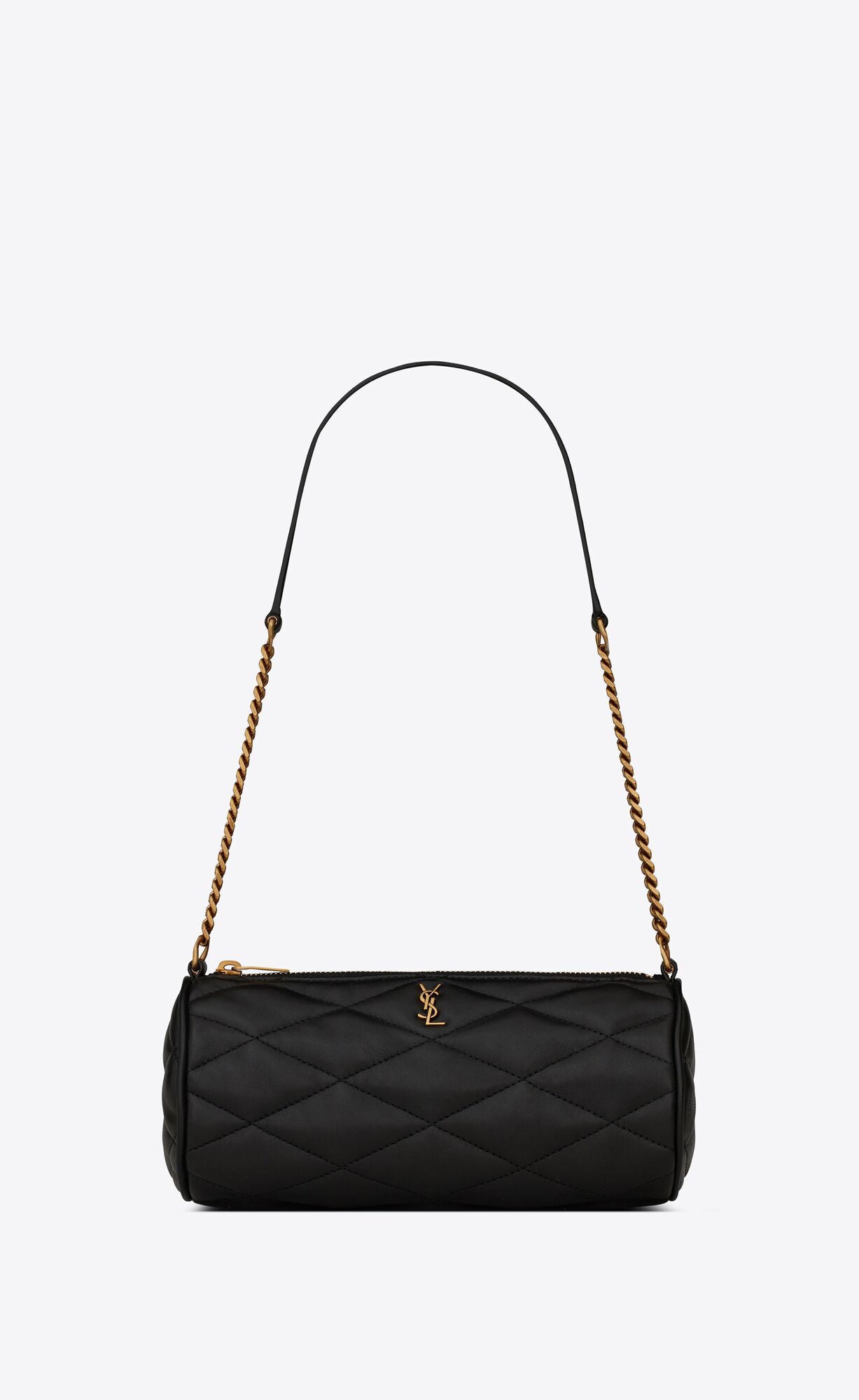 YSL Sade Mini Tube Bag In Gesteppt Lambskin Schwarz | 42853-HFQT