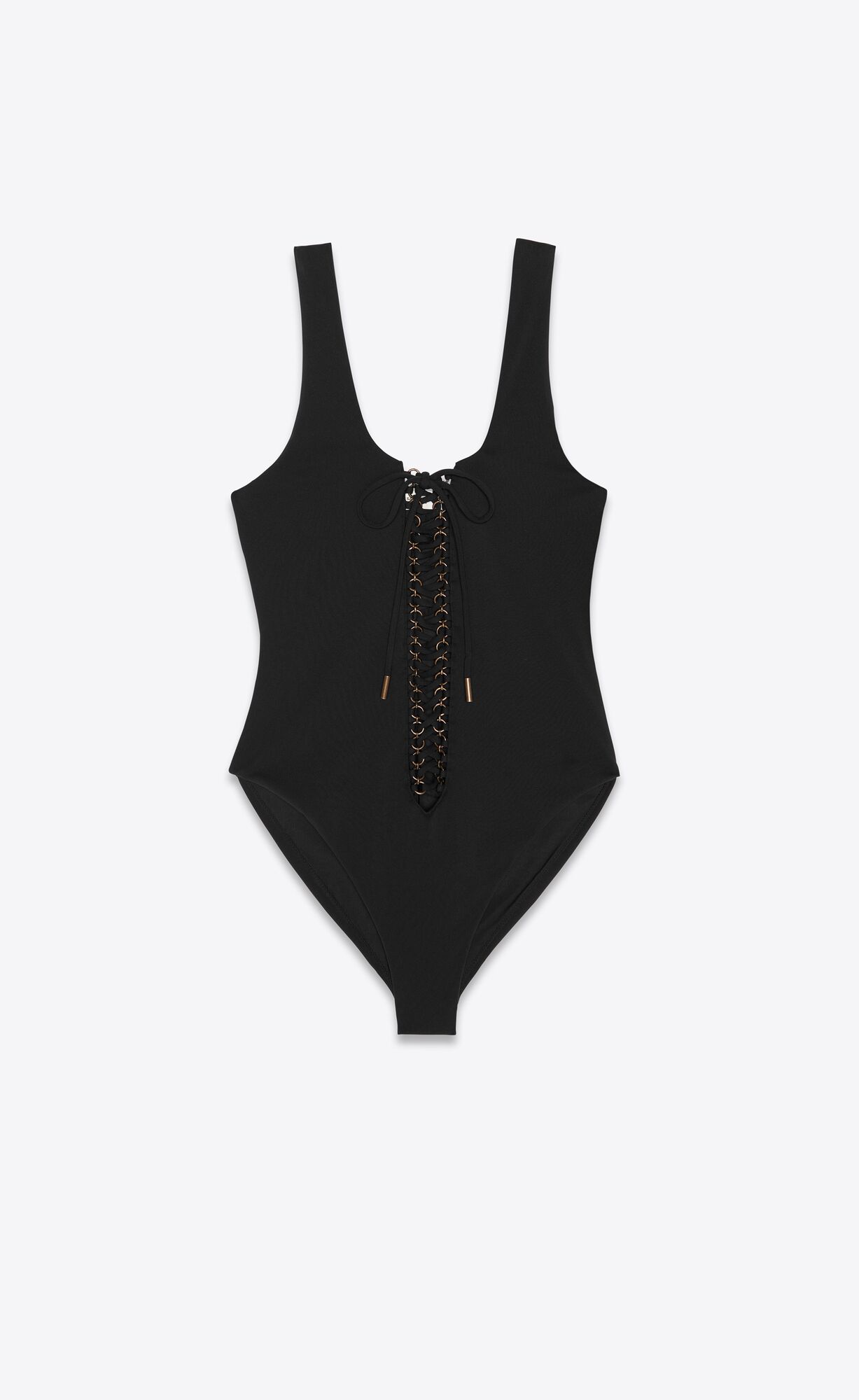 YSL Saharienne One-piece Swimsuit Noir | 72630-FICK