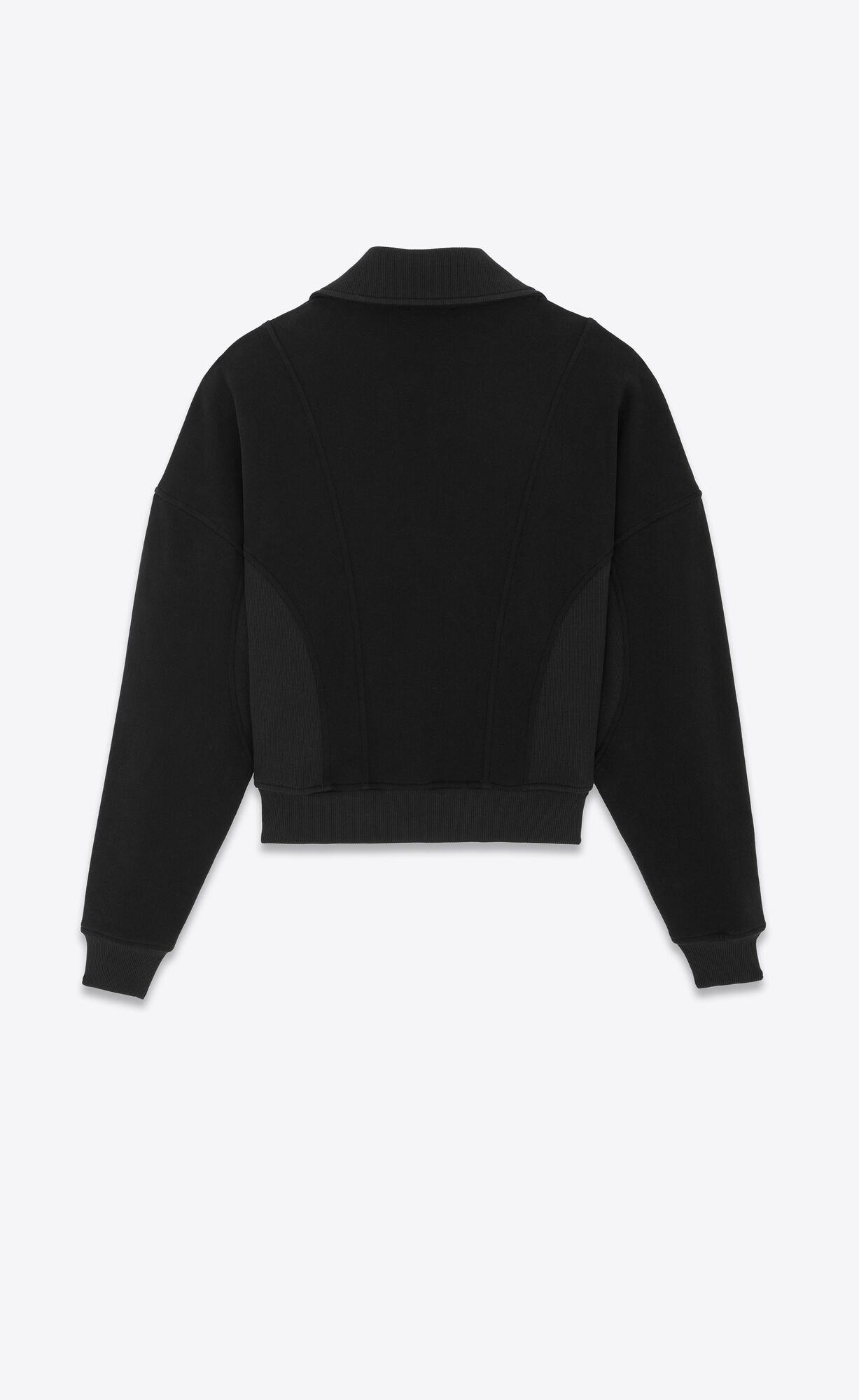 YSL Saint Laurent Cropped Sweatshirt Schwarz | 12573-GSJW