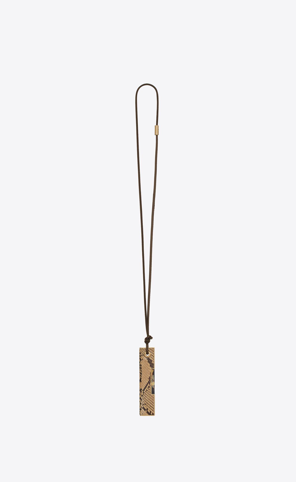 YSL Saint Laurent Hair Comb Necklace In Python Beige | 58462-OSEJ