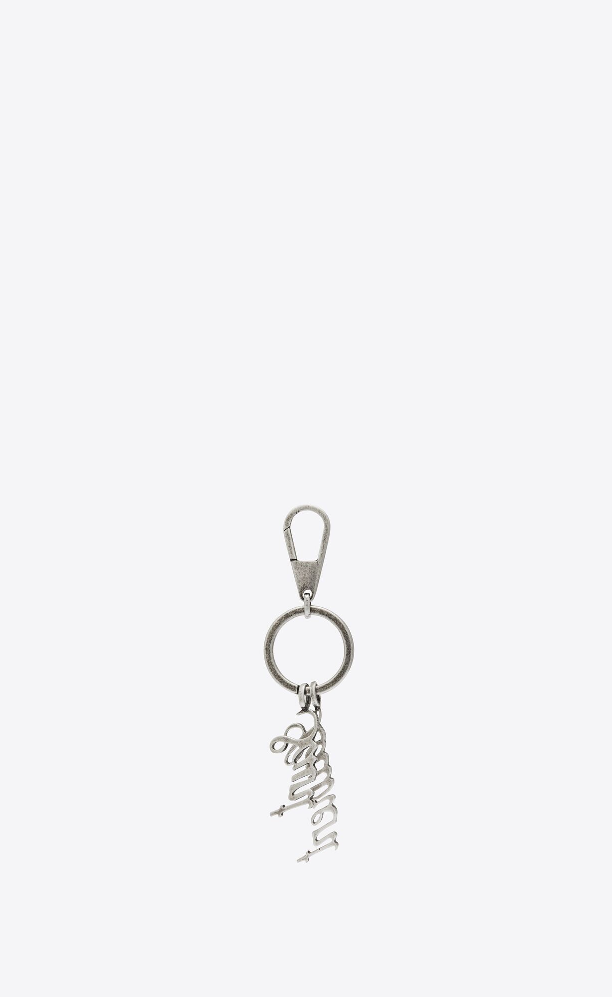 YSL Saint Laurent Keyring In Metal Silber | 65193-QWKX