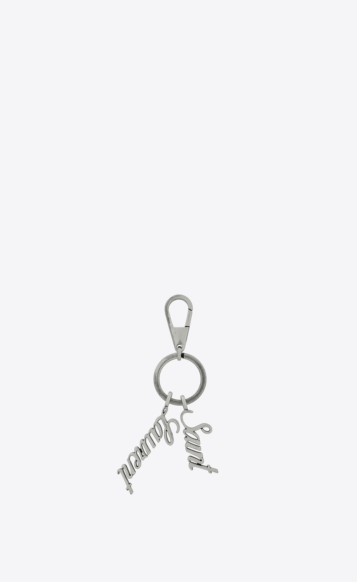 YSL Saint Laurent Keyring In Metal Silber | 65193-QWKX