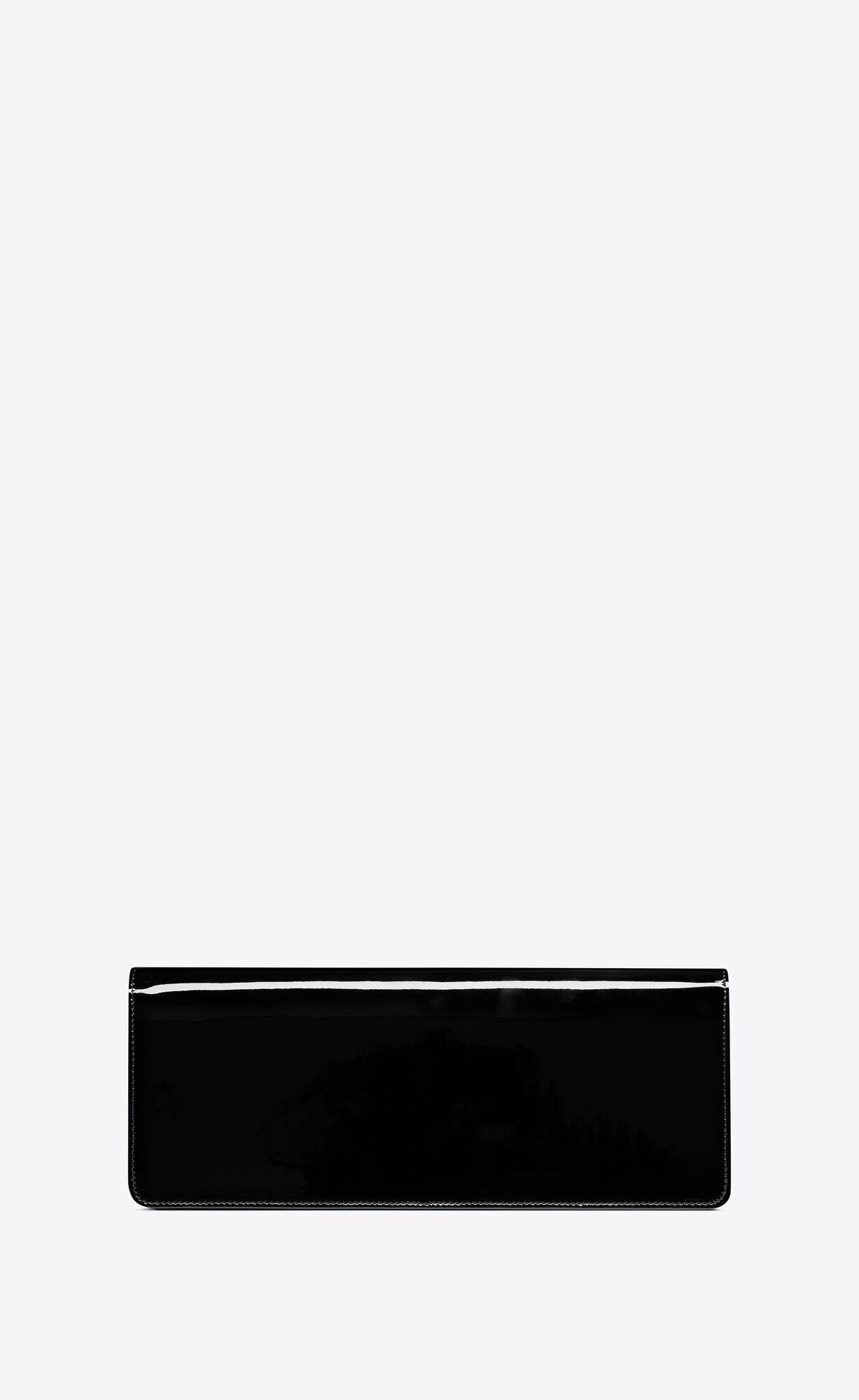 YSL Saint Laurent Paris Baguette Pouch In Lack Leder Schwarz | 10268-MLBV