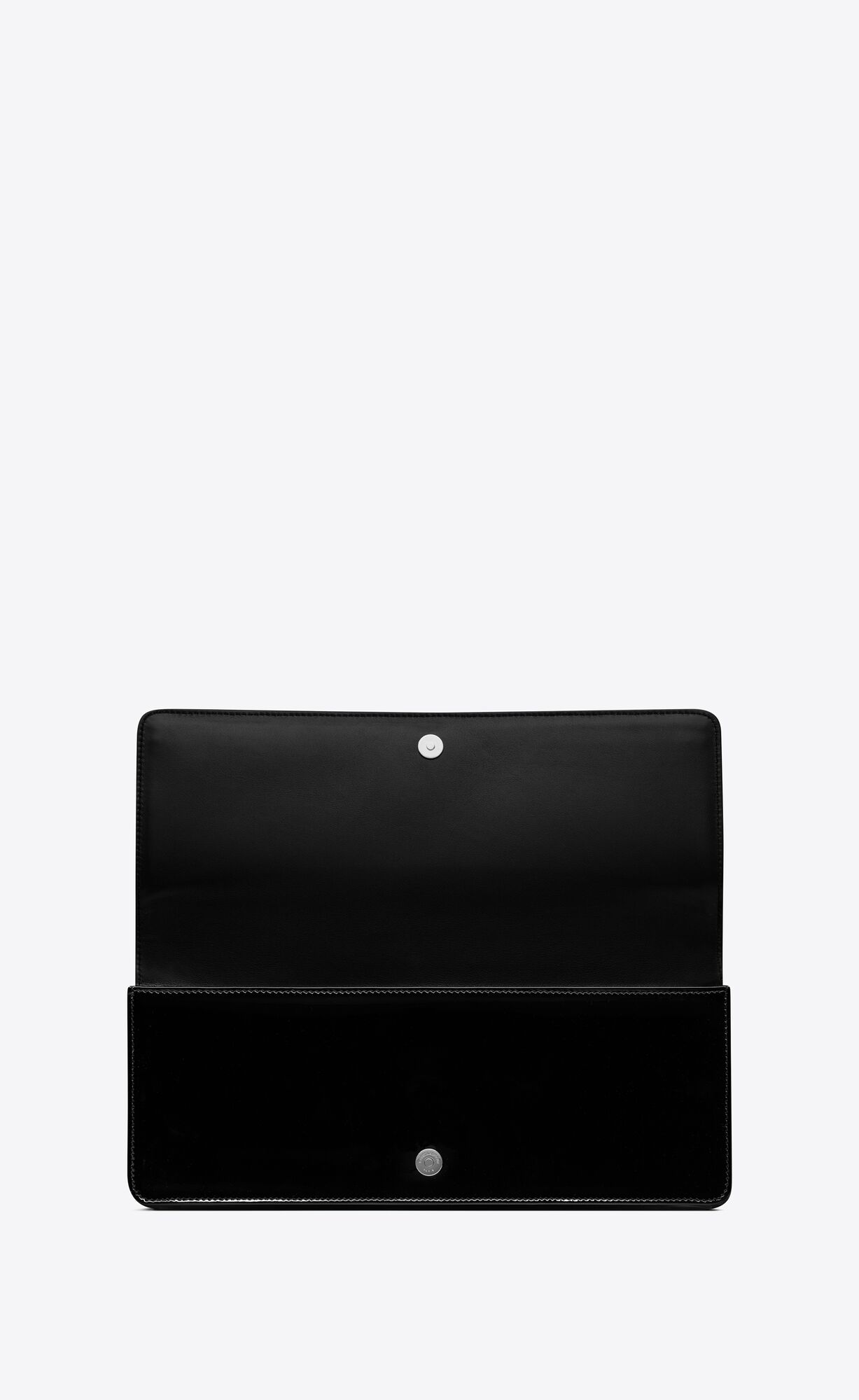 YSL Saint Laurent Paris Baguette Pouch In Lack Leder Schwarz | 10268-MLBV