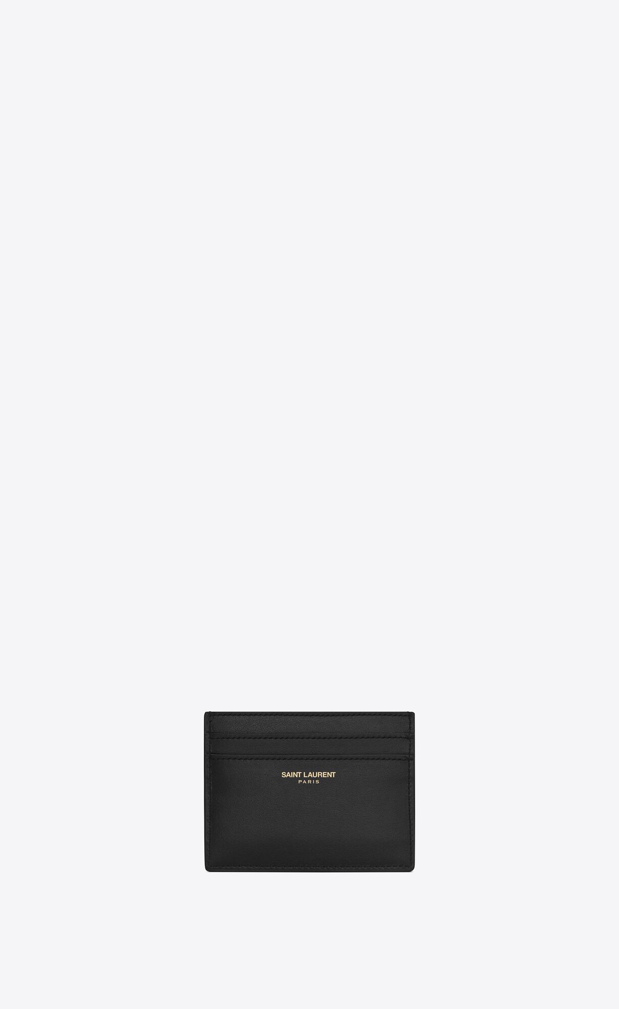 YSL Saint Laurent Paris Credit Card Case In Smooth Leder Schwarz | 58036-BSXZ