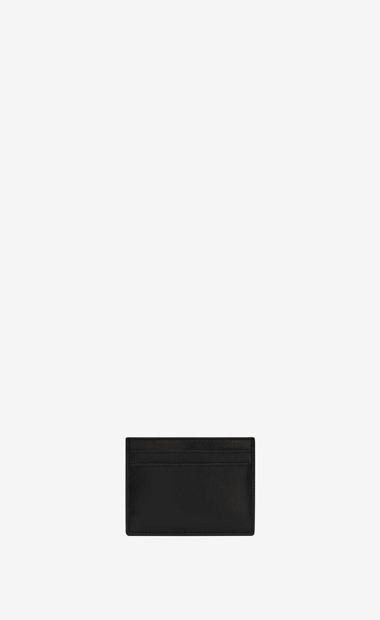 YSL Saint Laurent Paris Credit Card Case In Smooth Leder Schwarz | 76809-TWFL