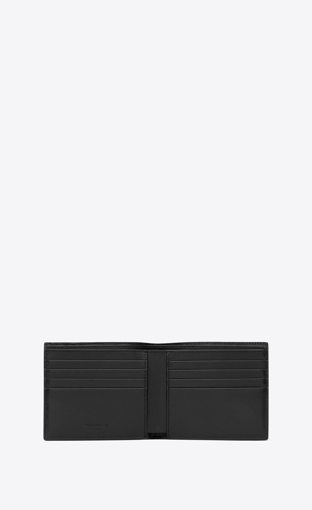 YSL Saint Laurent Paris East/West Wallet In Lizard Embossed Leder Braun | 08764-WPRD