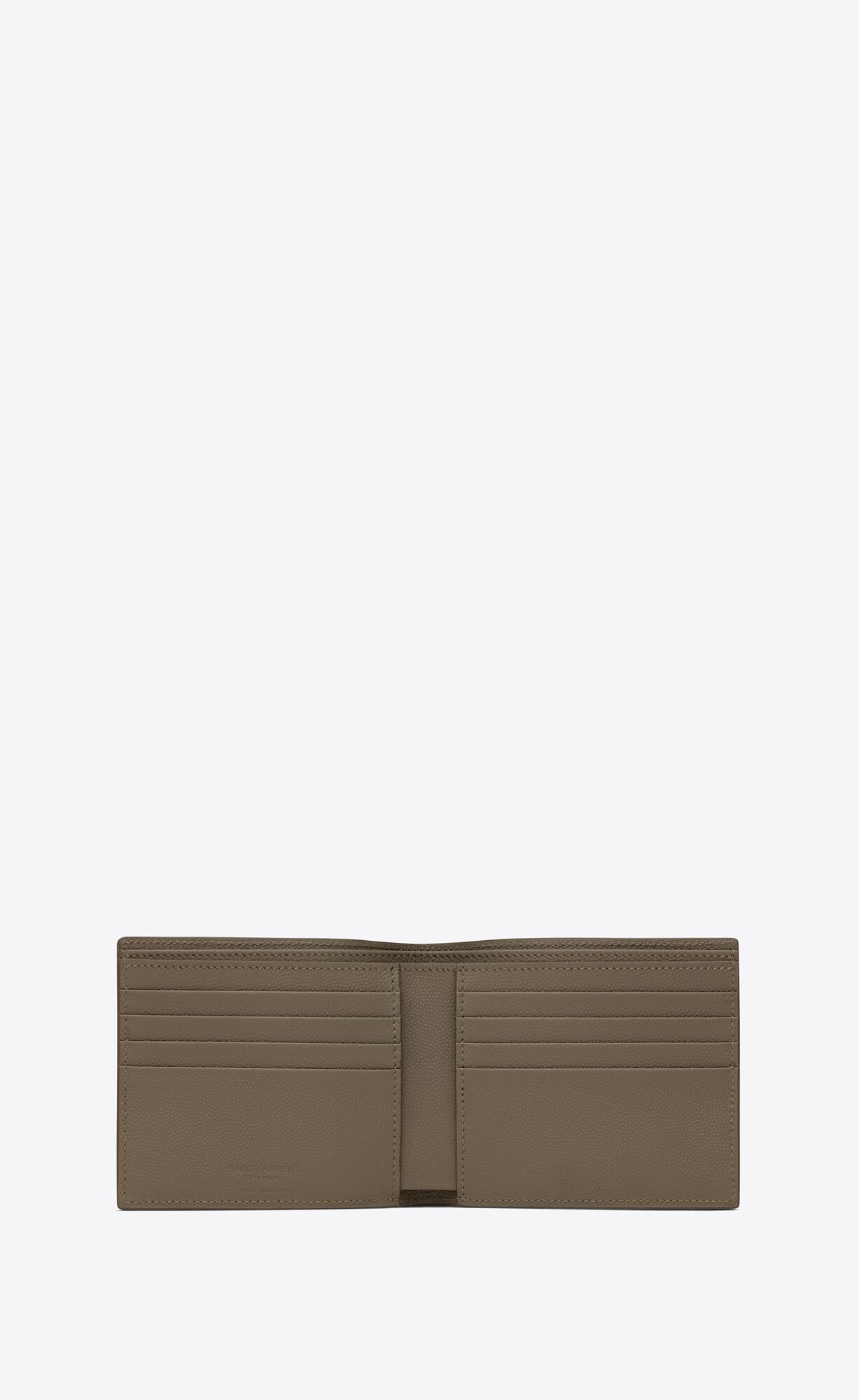 YSL Saint Laurent Paris East/West Wallet In Grain De Poudre Embossed Leder Hell | 29034-RHOJ