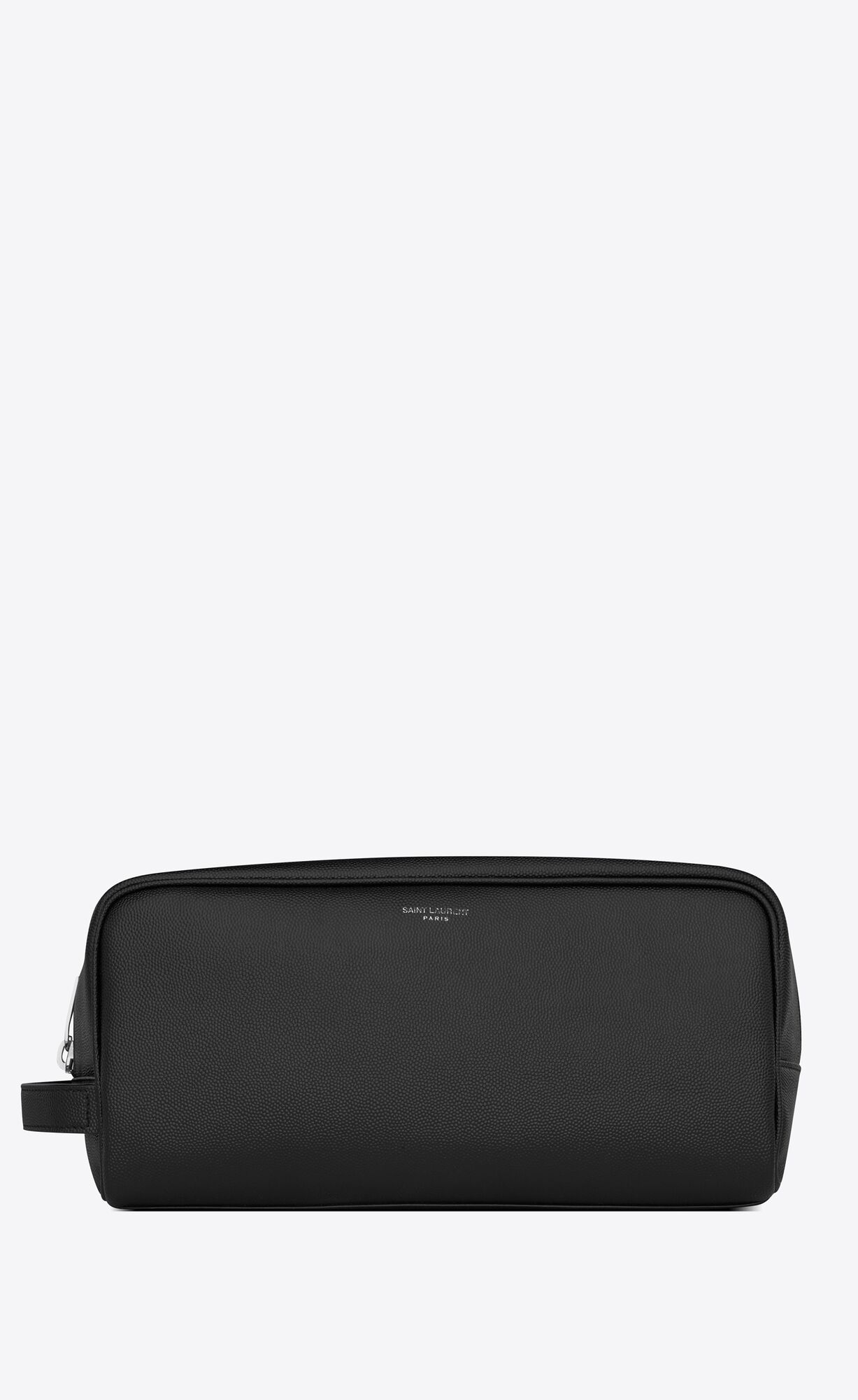 YSL Saint Laurent Paris Grooming Case In Grain De Poudre Embossed Leder Schwarz | 06523-YHJS