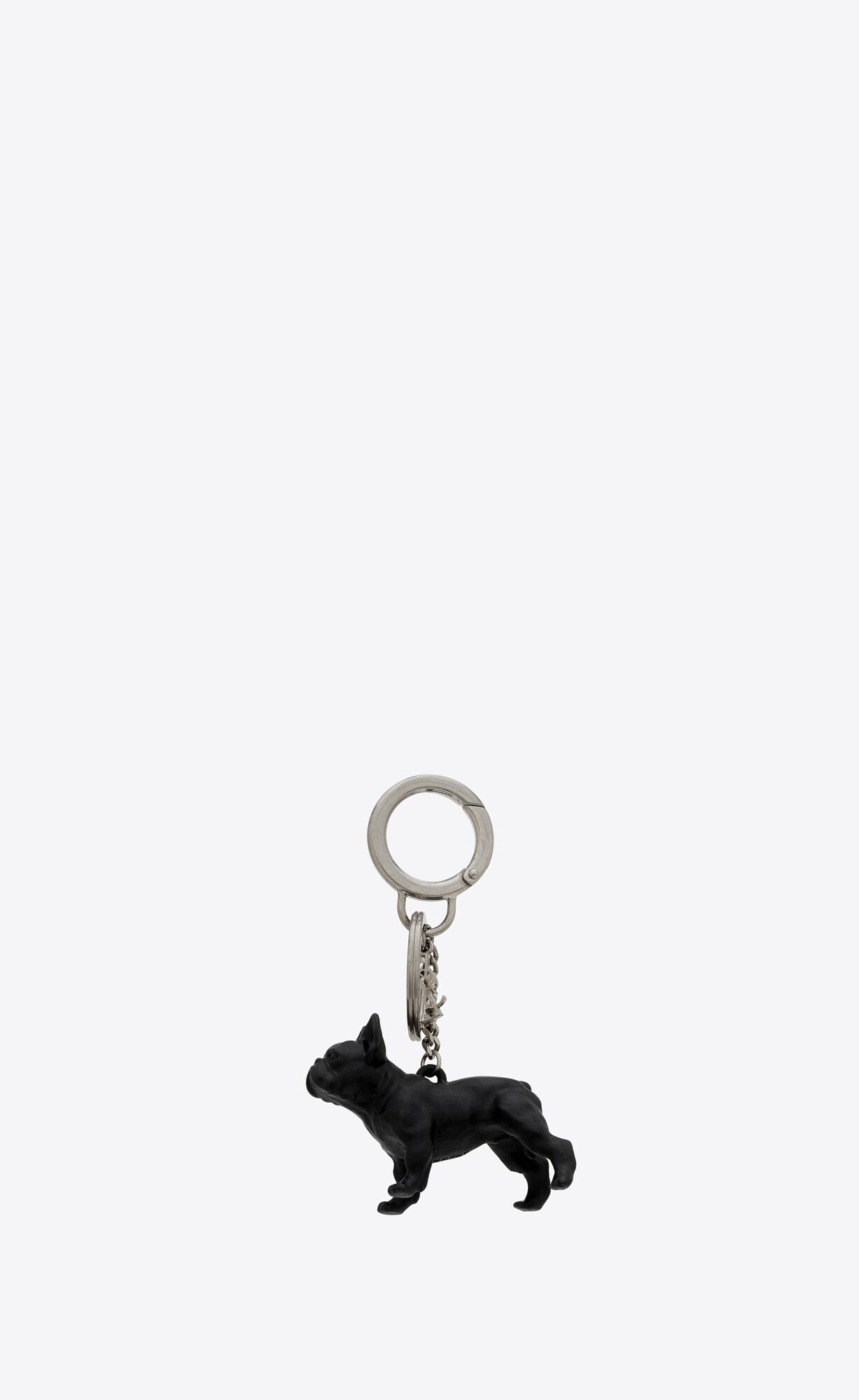 YSL Saint Laurent Pepe Keyring Schwarz Weiß | 06539-LPBY