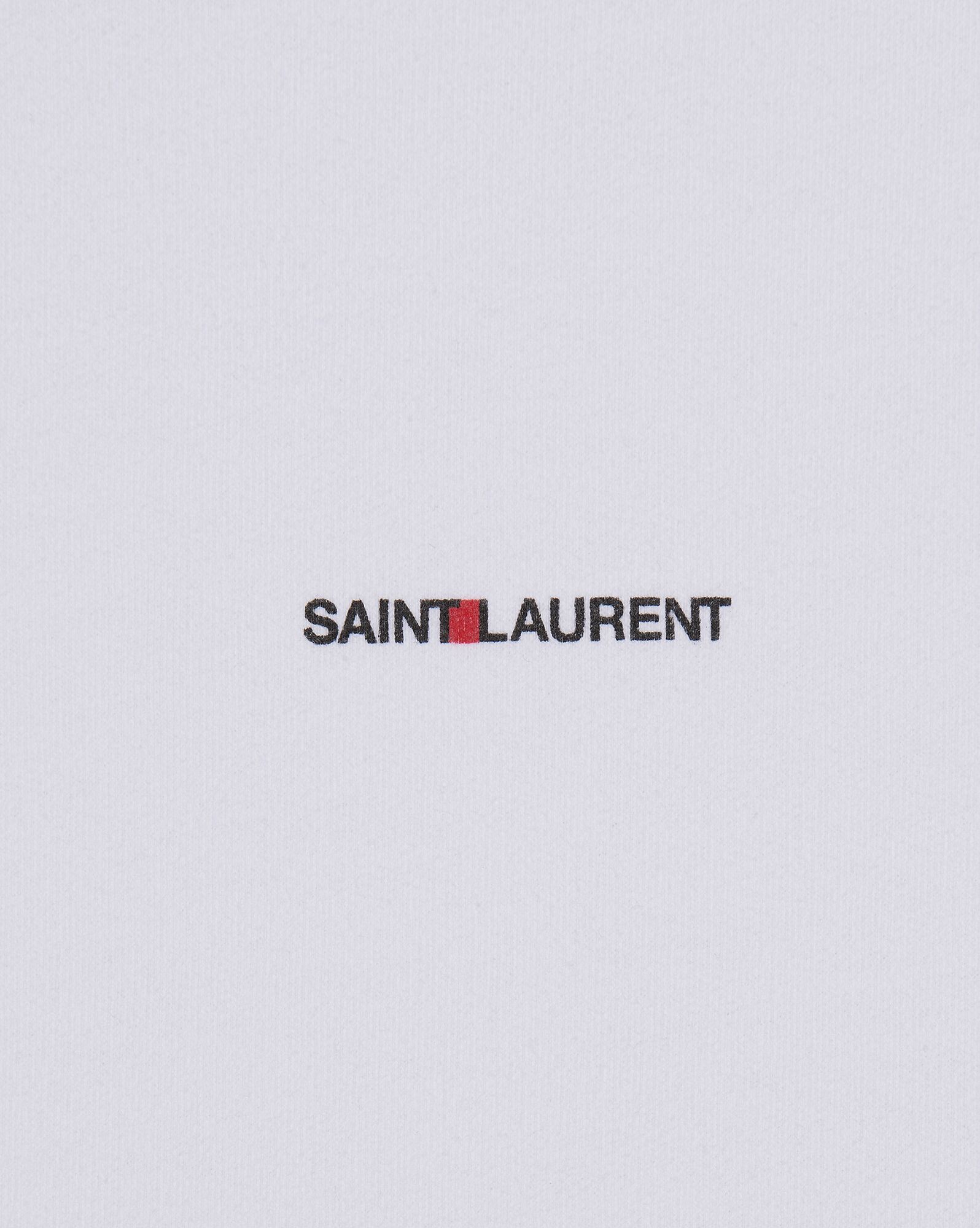 YSL Saint Laurent Rive Gauche Hoodie Weiß | 59213-OJRV