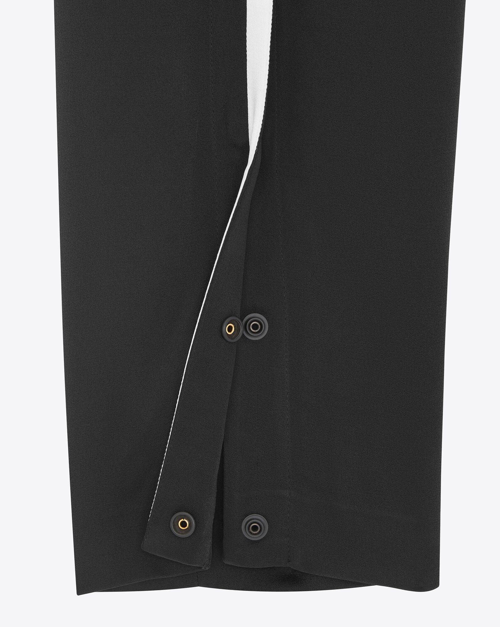 YSL Saint Laurent Sweatpants In Crepe Satin Schwarz | 54238-GJBS