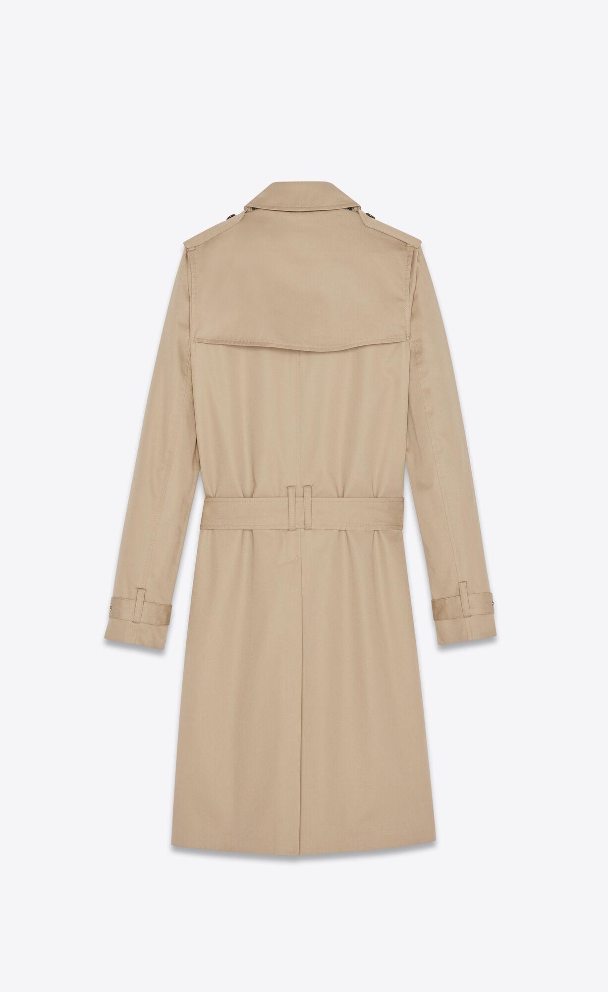 YSL Saint Laurent Trench Coat In Gabardine Braun | 46823-DUTV