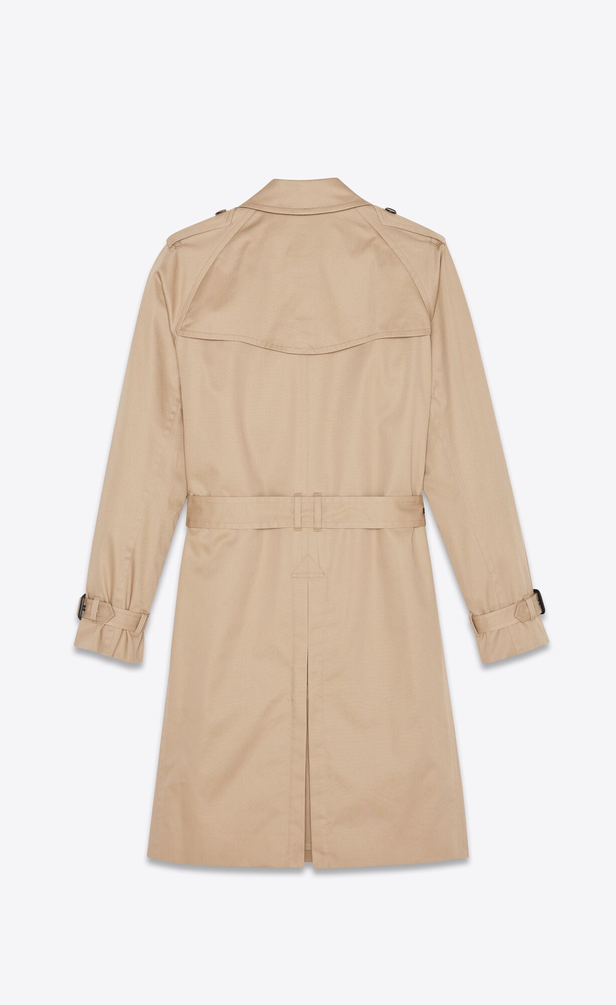 YSL Saint Laurent Trench Coat In Gabardine Braun | 89534-XLSO