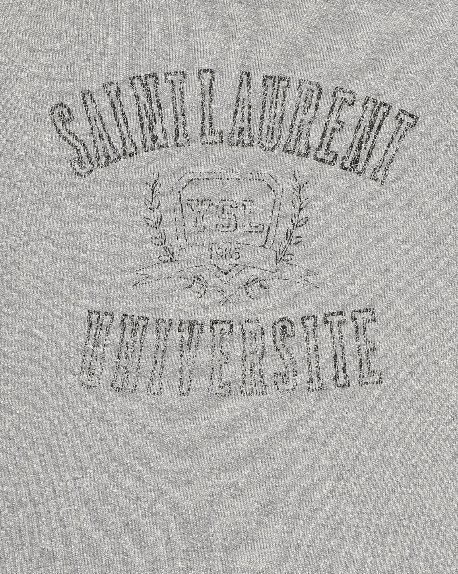 YSL Saint Laurent Université Hoodie Gris Chine Et Gris | 24736-XSRW