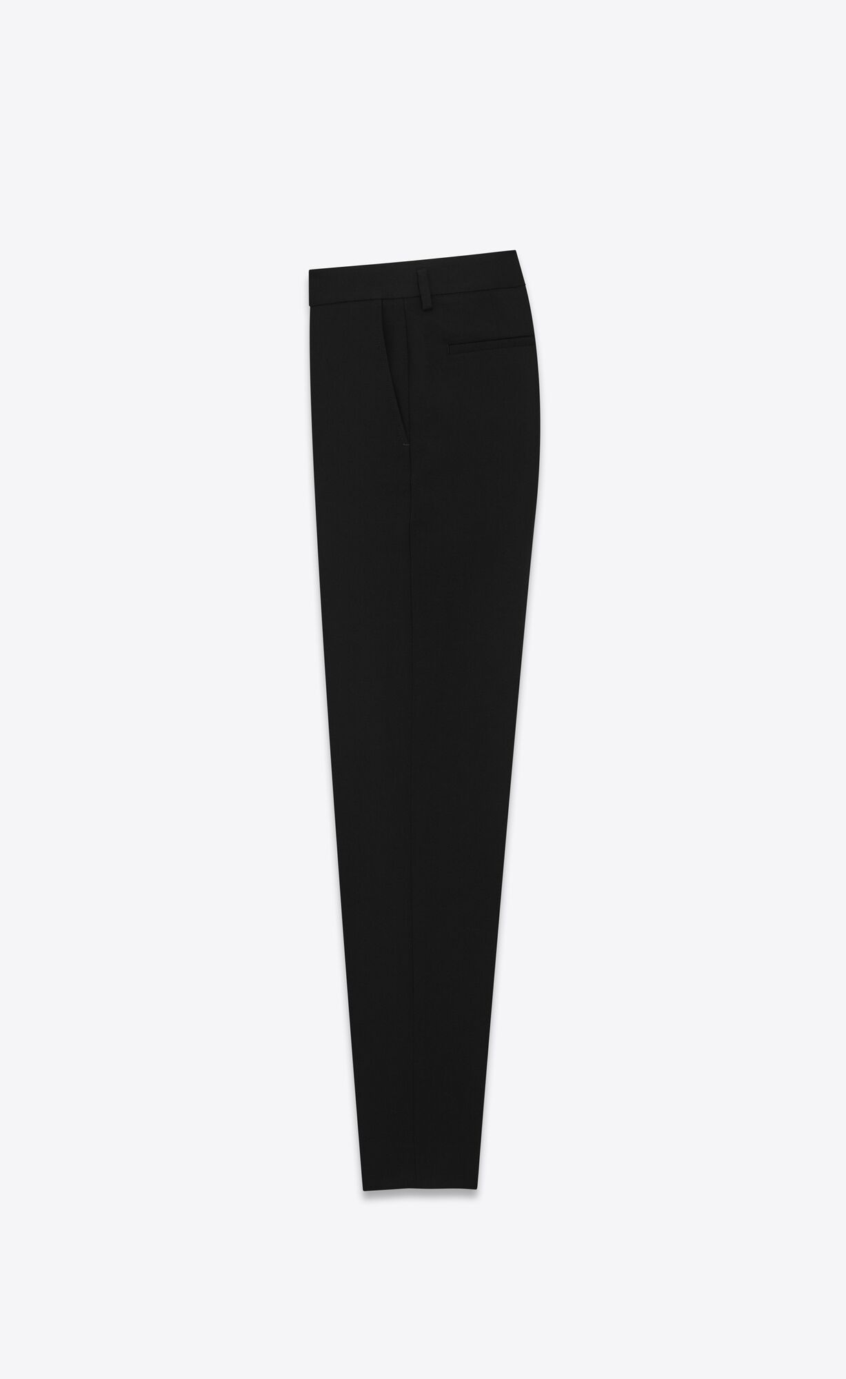 YSL Schlank Pants In Gabardine Schwarz | 25916-NZIA