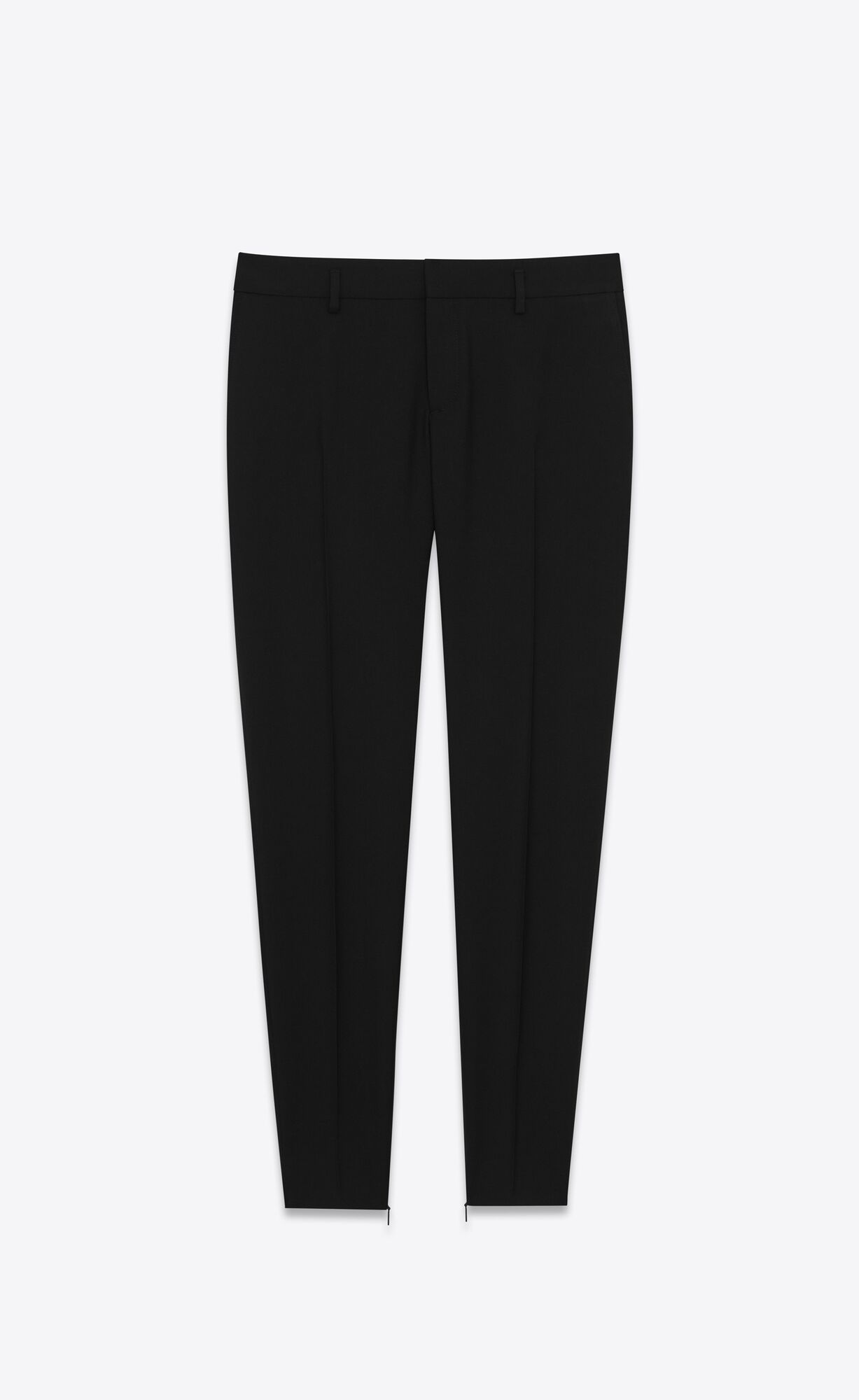 YSL Schlank Pants In Gabardine Schwarz | 25916-NZIA