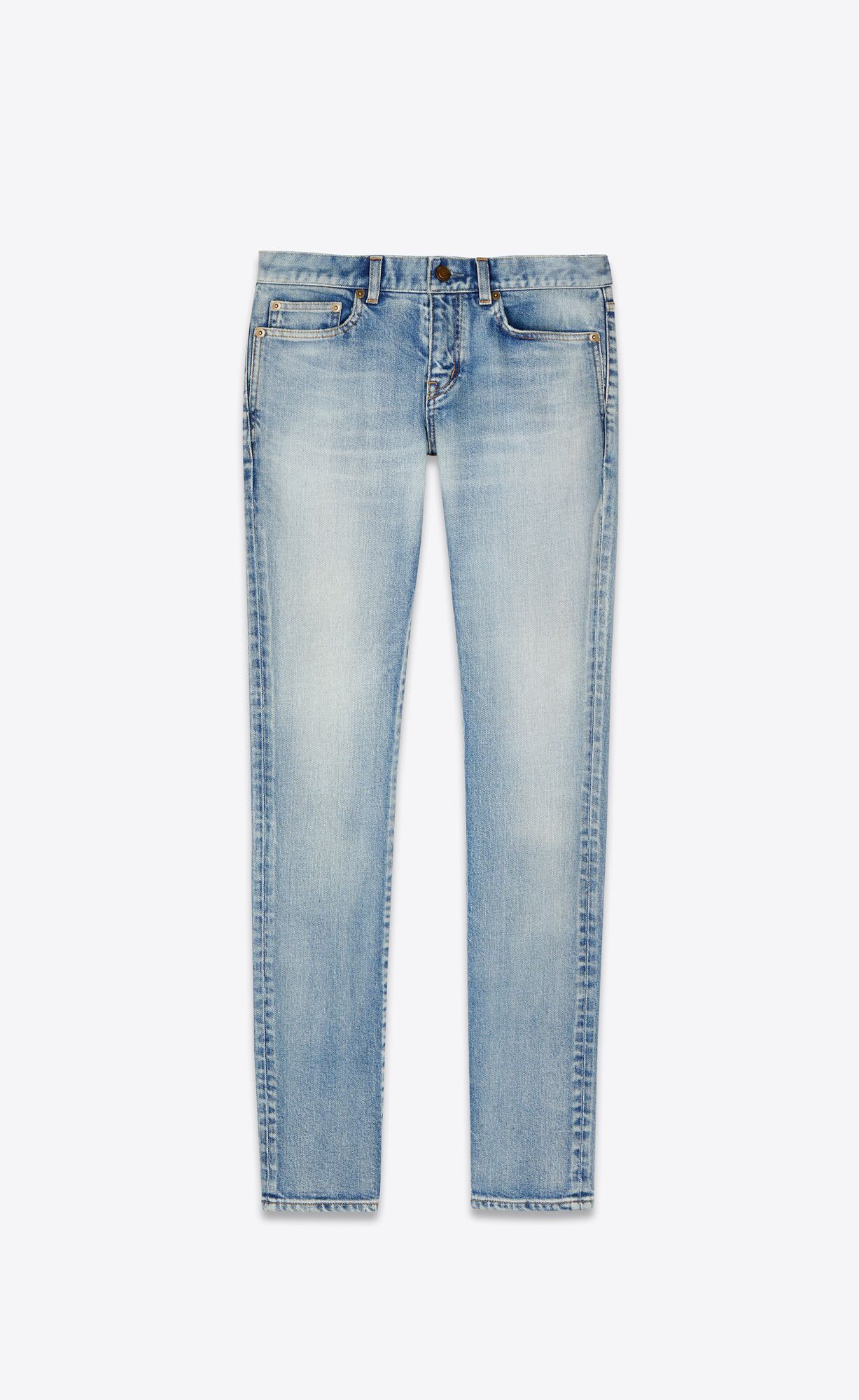 YSL Schlank-fit Jeans Blau | 12539-GMOU