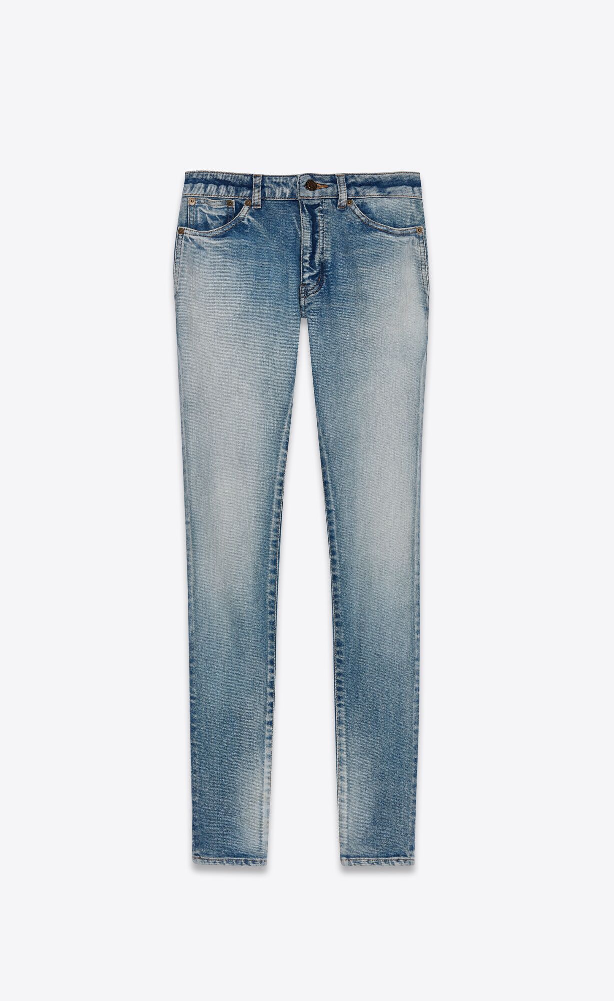 YSL Schlank-fit Jeans Hellblau | 29457-NSBU