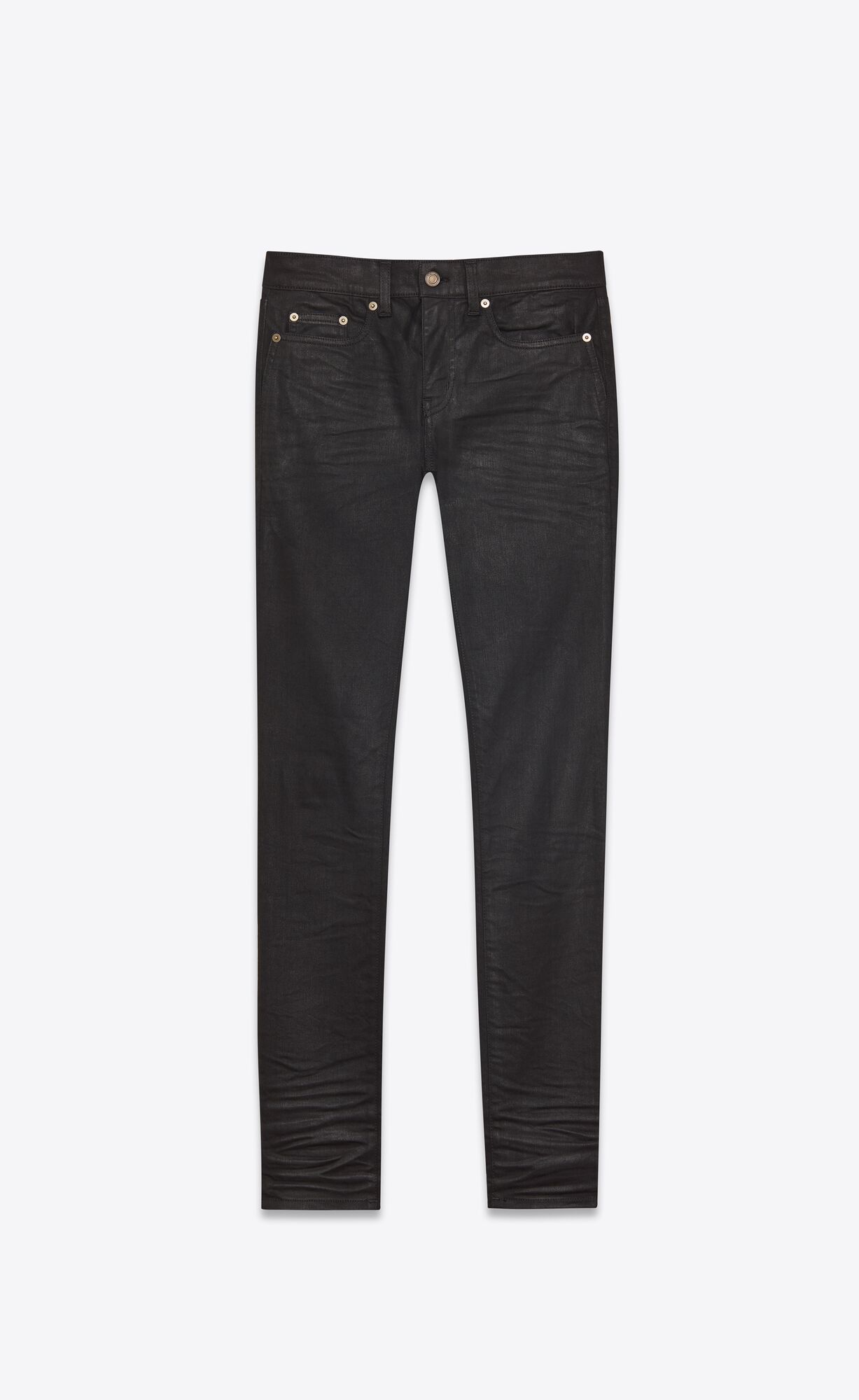 YSL Schlank-fit Jeans Schwarz | 41509-CVIM