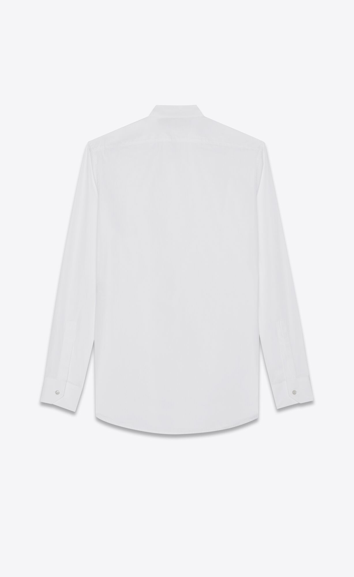 YSL Shirt In Baumwoll Poplin Weiß | 36481-SKCU