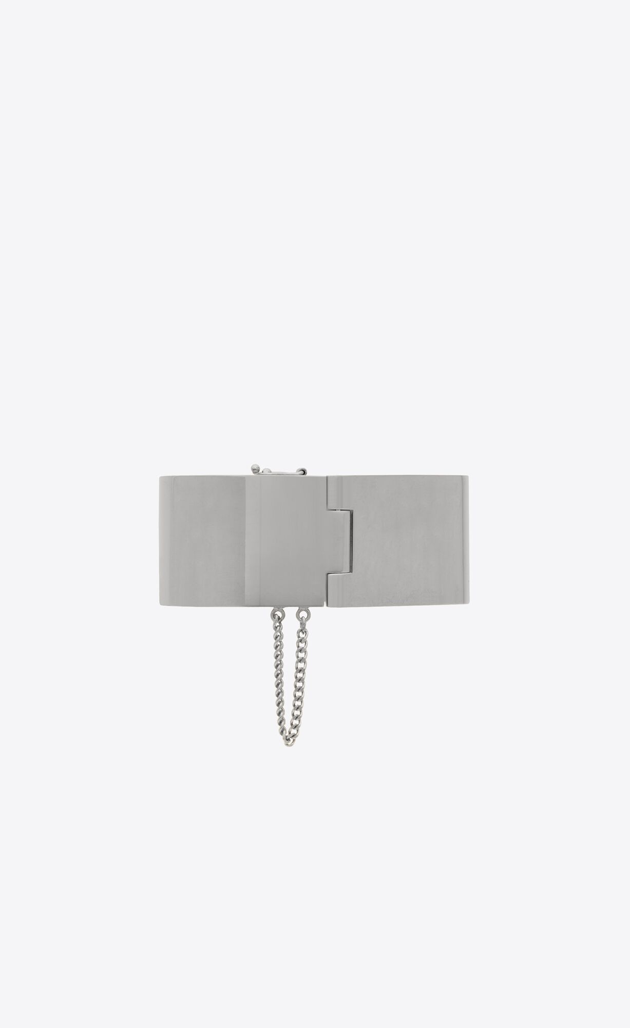 YSL Single Handcuff Bracelet In Metal Palladium | 56213-KCVJ