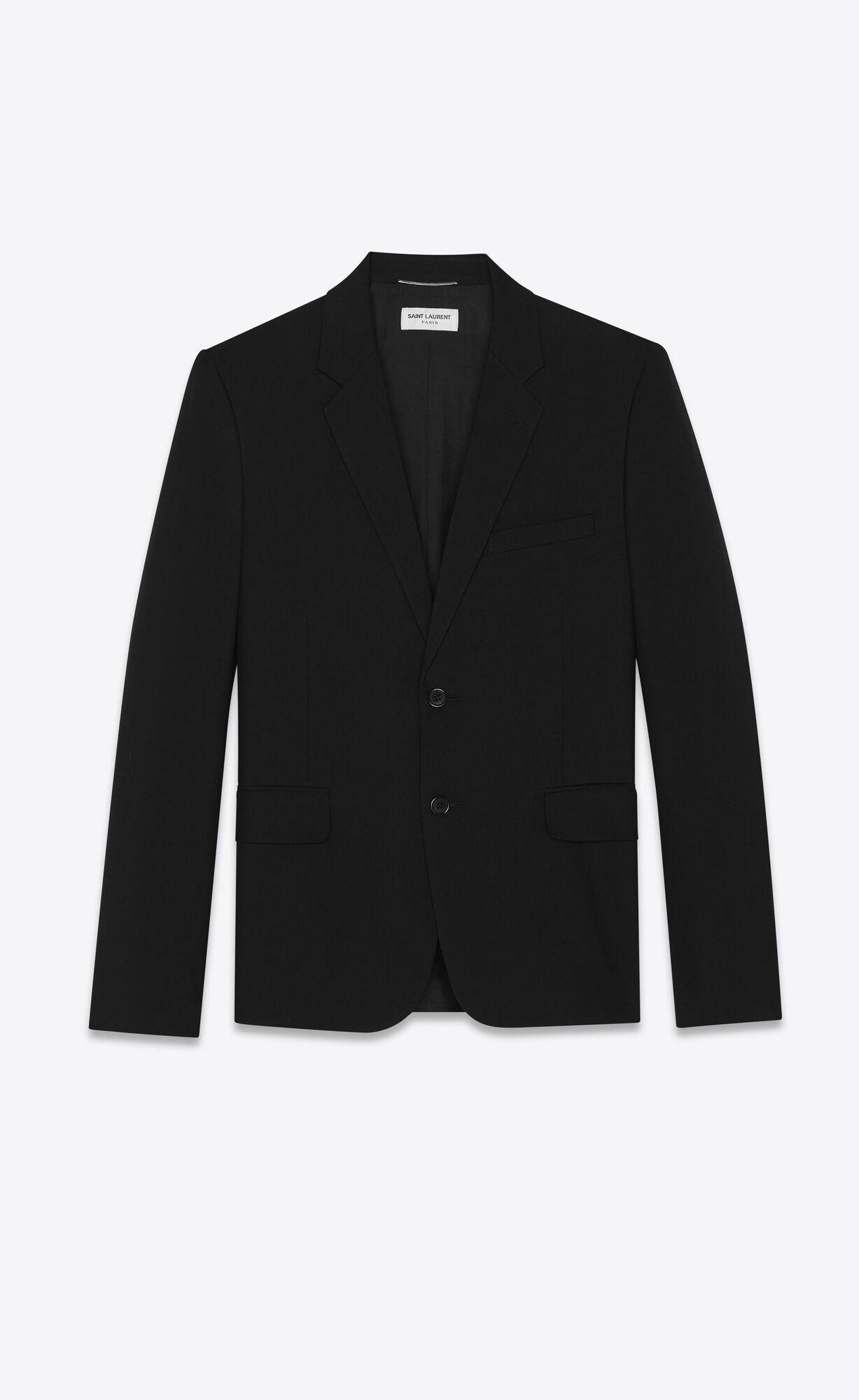 YSL Single-breasted Jacket In Gabardine Saint Laurent Schwarz | 43725-WLZX