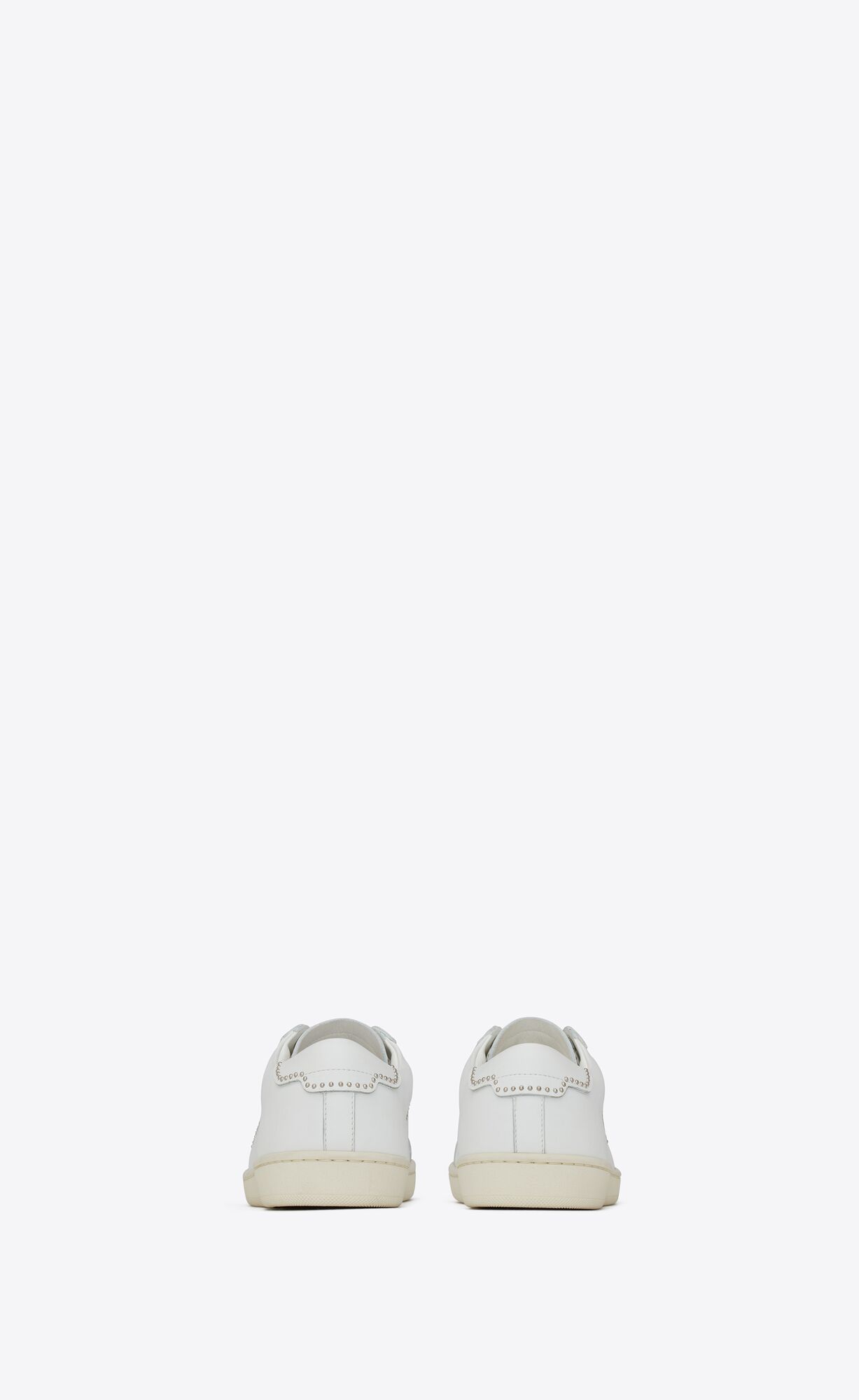 YSL Sl/08 Low-top Sneakers In Smooth Leder Blanc Optique | 34591-VBNZ