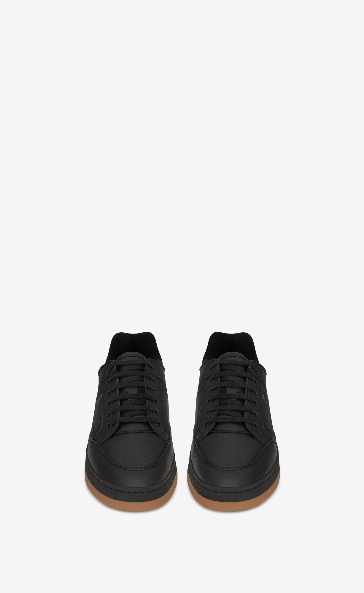 YSL Sl/61 Low-top Sneakers In Smooth And Grained Leder Noir | 38965-OSGV