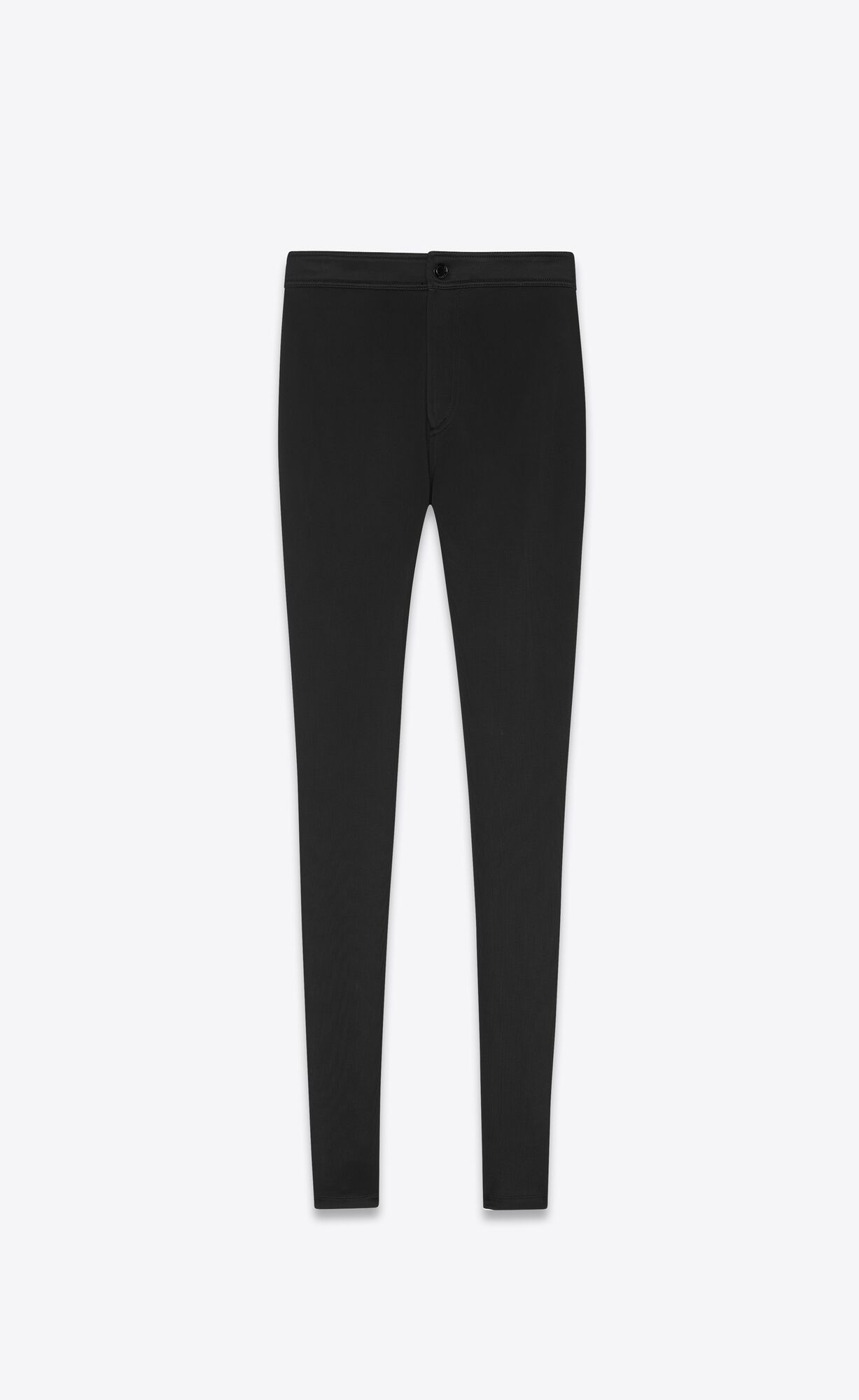 YSL Slim-fit Pants In Silky Jersey Schwarz | 46758-SILW